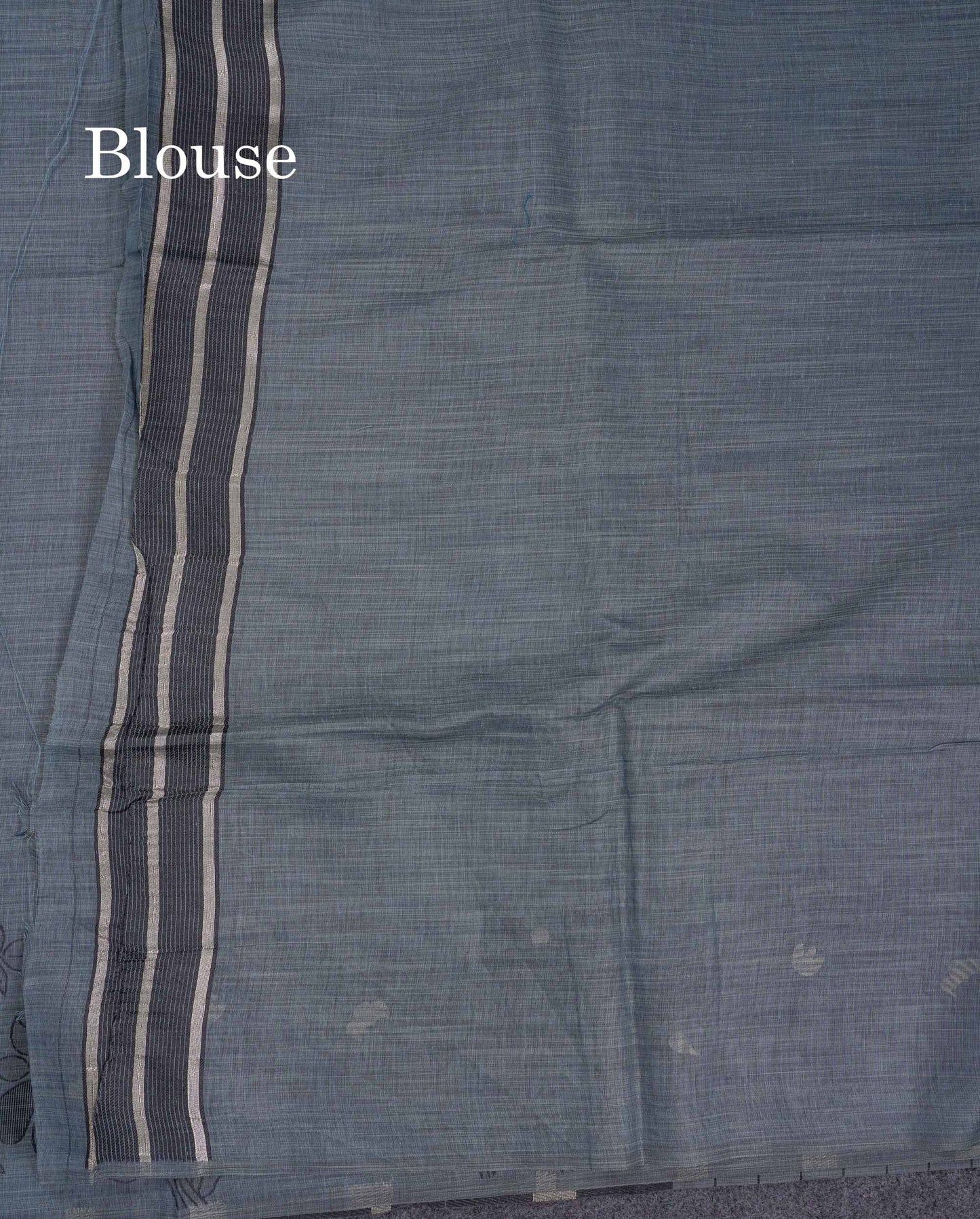 Beautiful Ramar Blue Cotton Mix Saree With Fancy Border