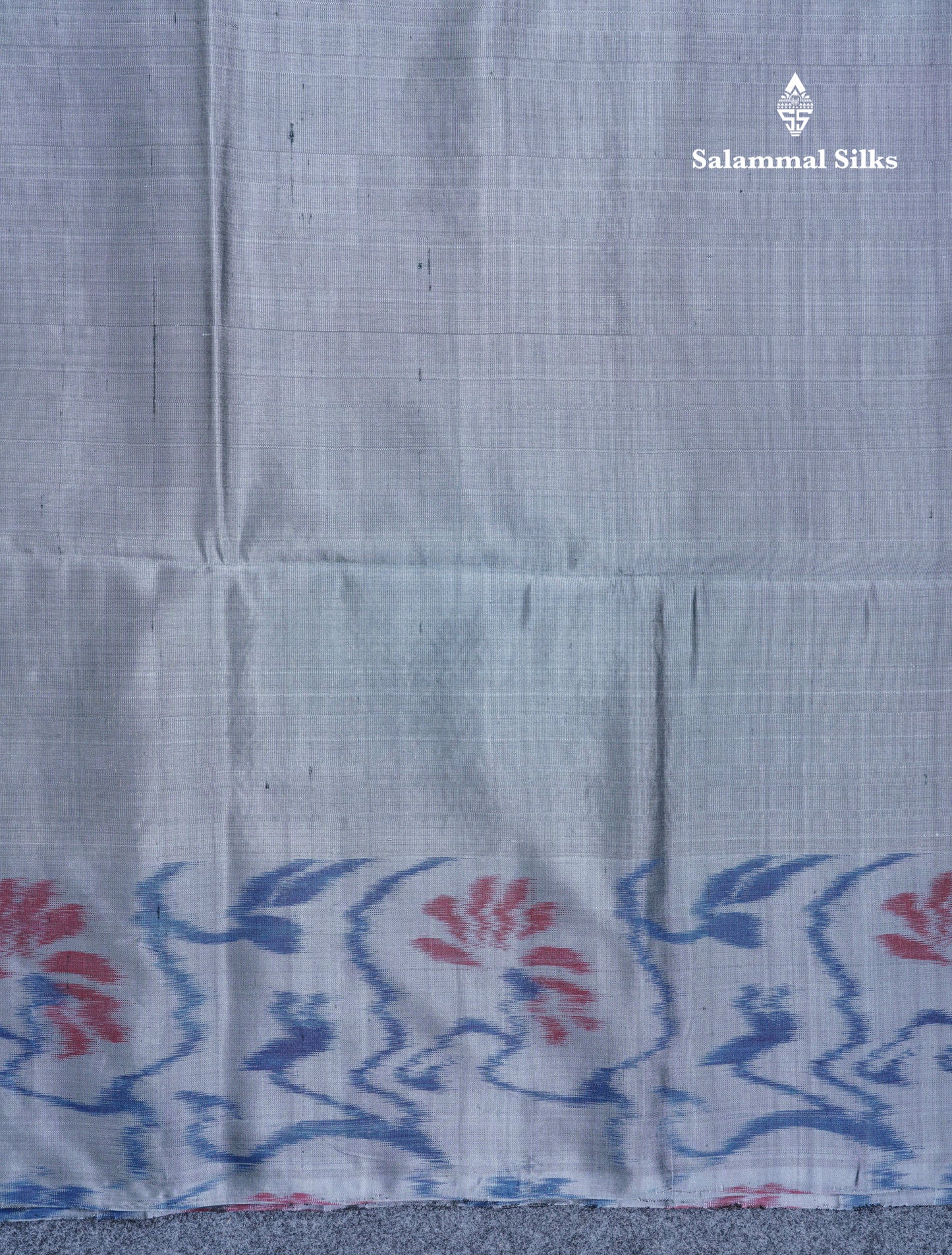 Pink Pure Kanjivaram Soft Silk Saree With Grey Beautiful Pochampalli Border
