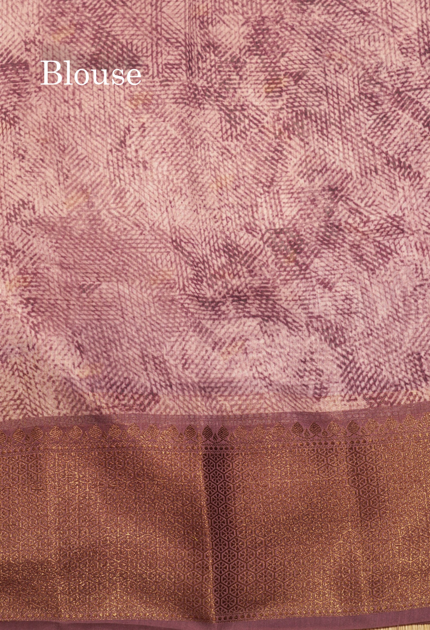 Baby Pink Colour Chanderi Mixed Cotton Saree With Contrast Violet Border
