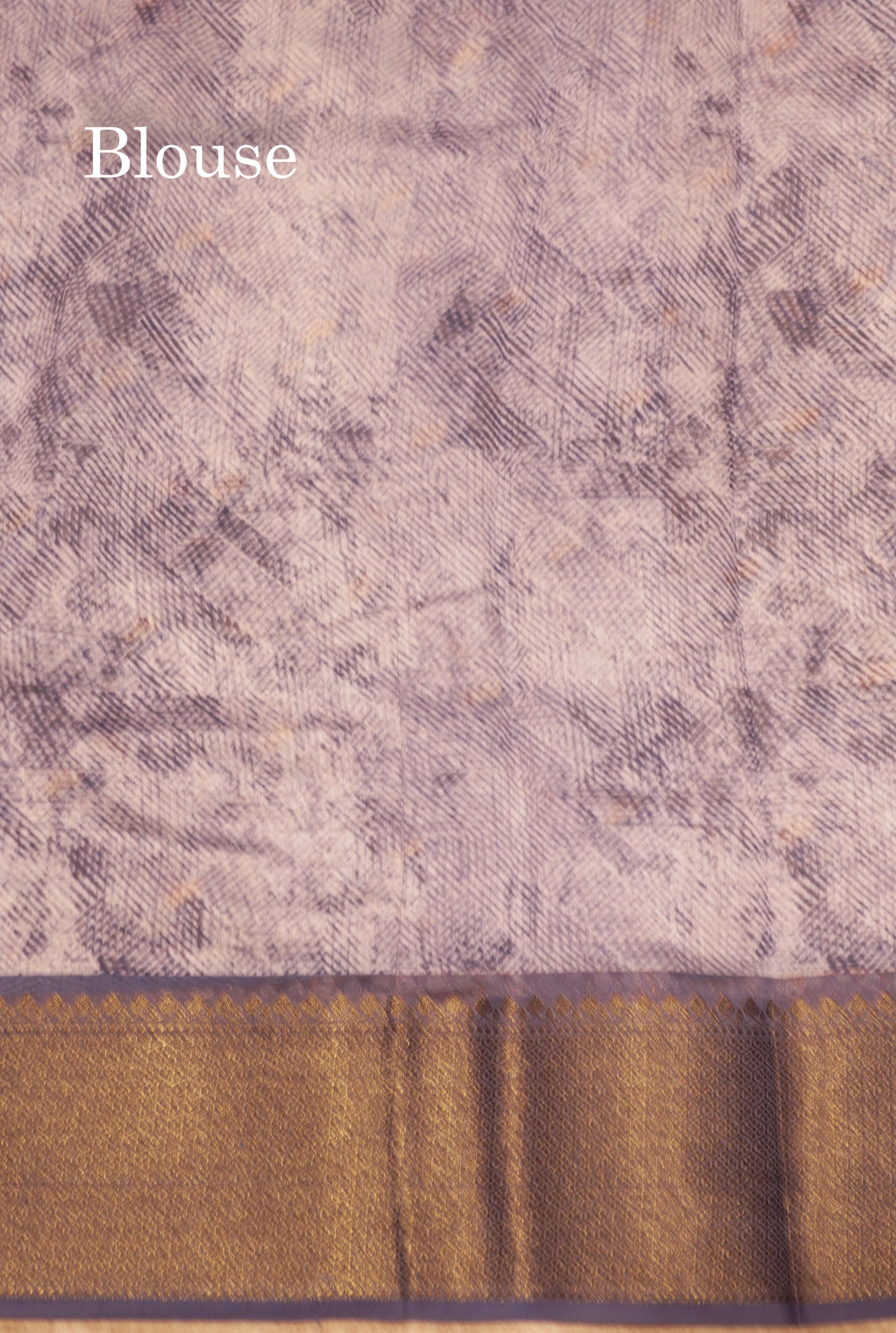 Baby Pink Colour Chanderi Mixed Cotton Saree With Contrast Violet Border
