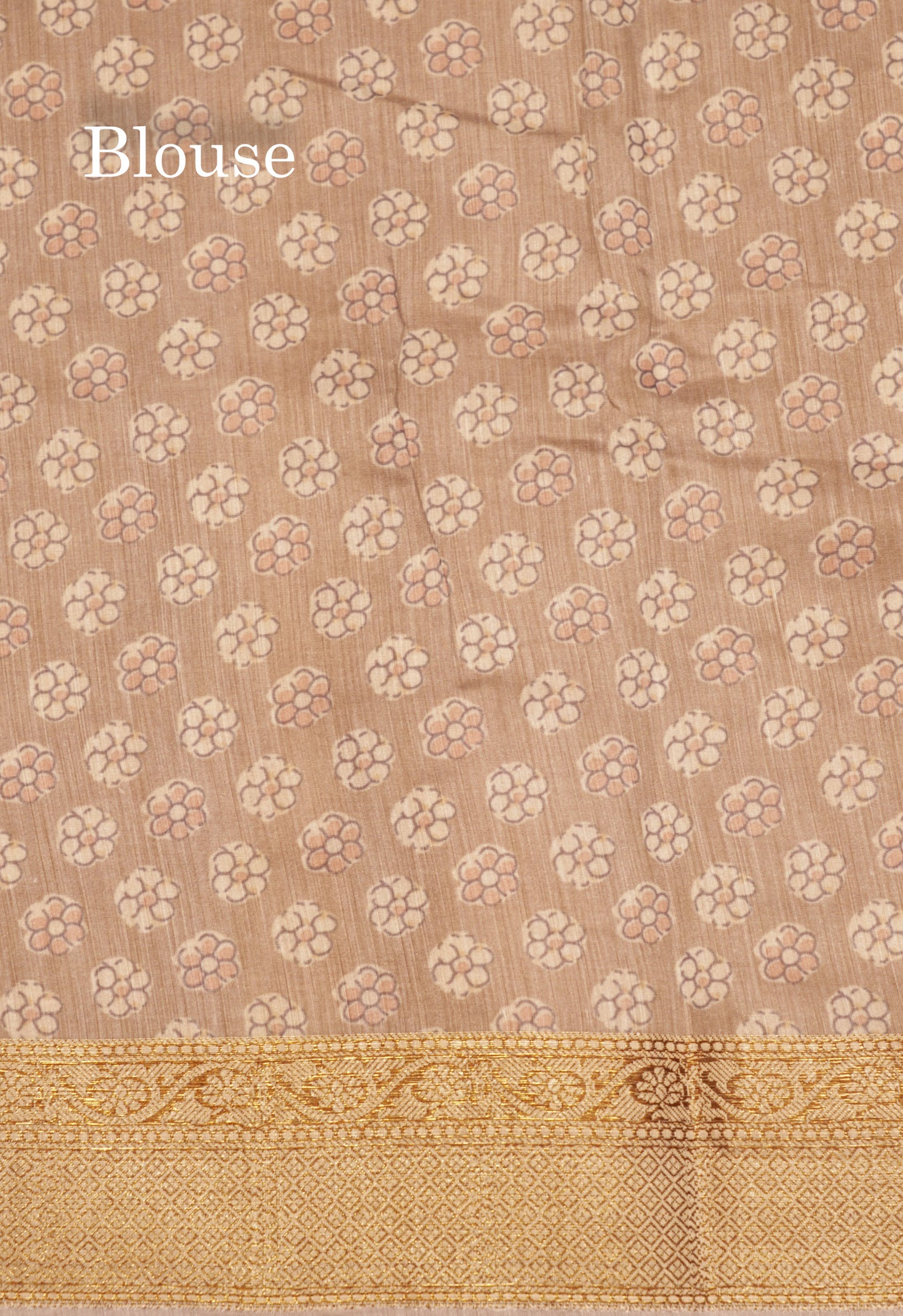 Olive Mustard Yellow Colour Chanderi Mixed Cotton Saree With Blouse