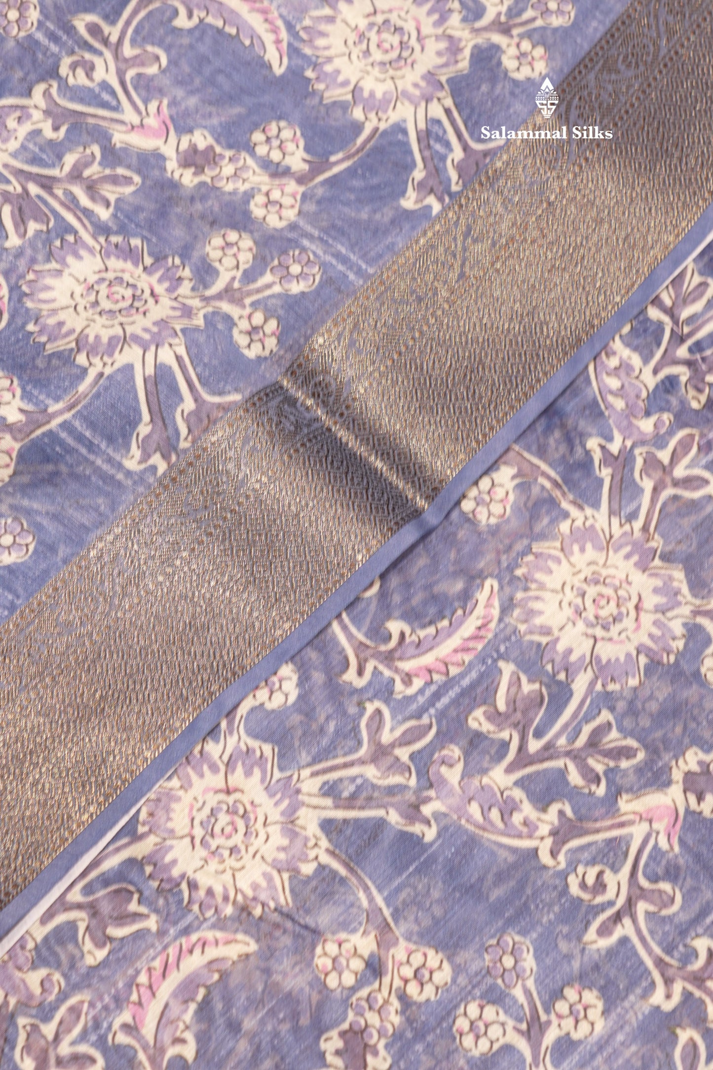 Olive Mustard Yellow Colour Chanderi Mixed Cotton Saree With Blouse