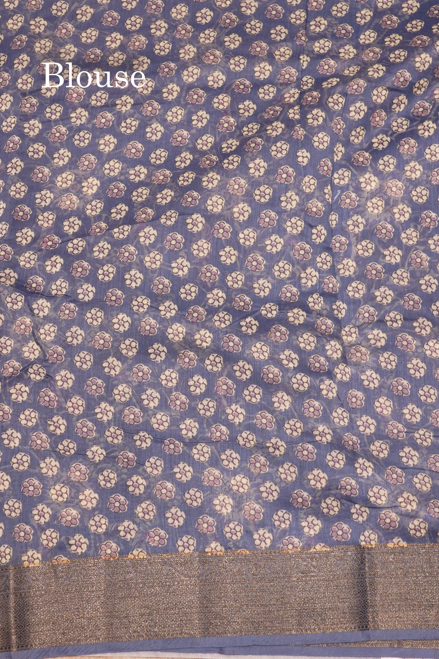 Olive Mustard Yellow Colour Chanderi Mixed Cotton Saree With Blouse