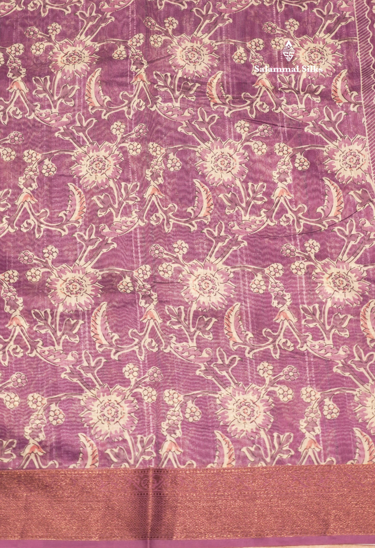Olive Mustard Yellow Colour Chanderi Mixed Cotton Saree With Blouse