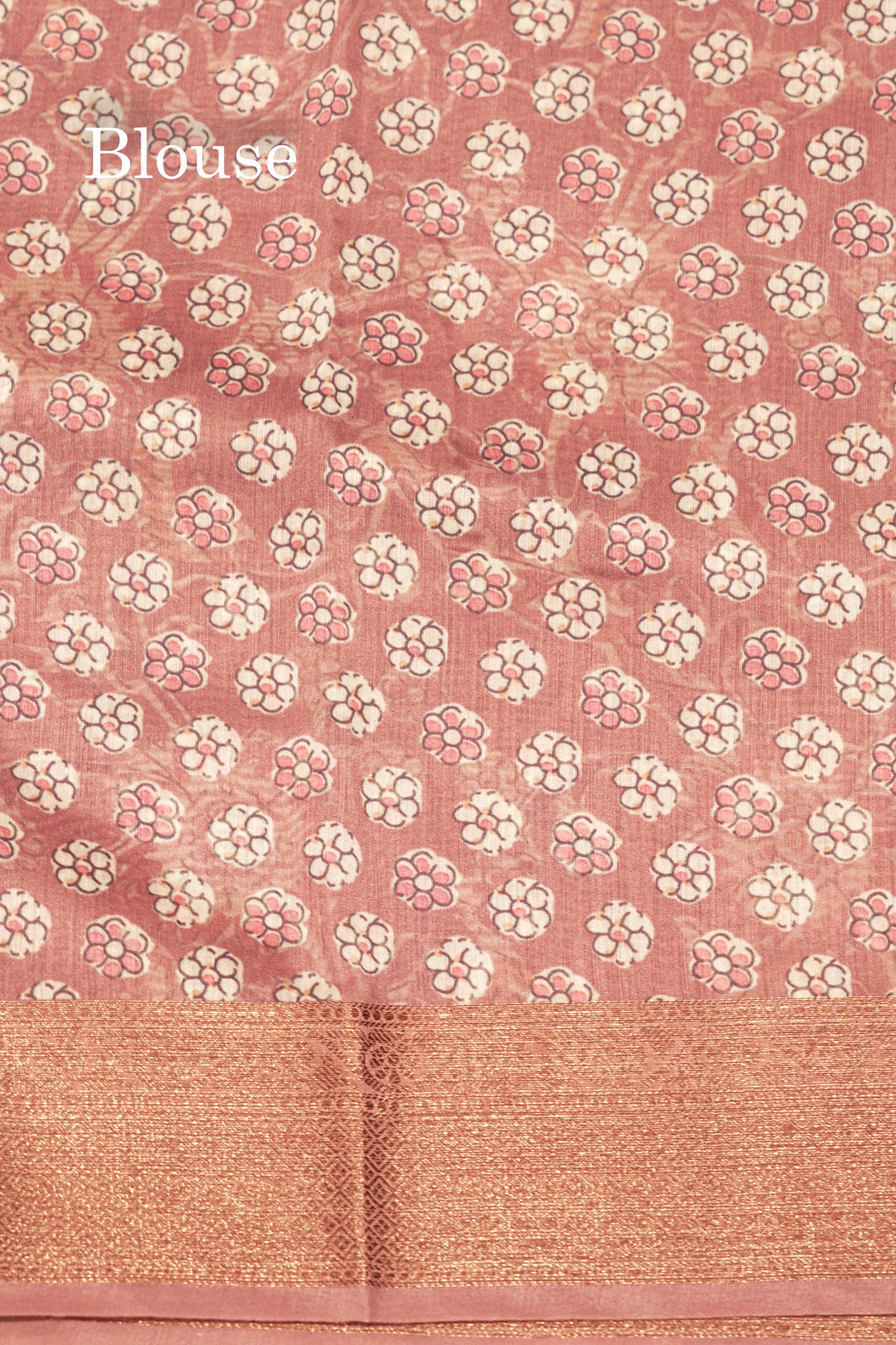 Olive Mustard Yellow Colour Chanderi Mixed Cotton Saree With Blouse