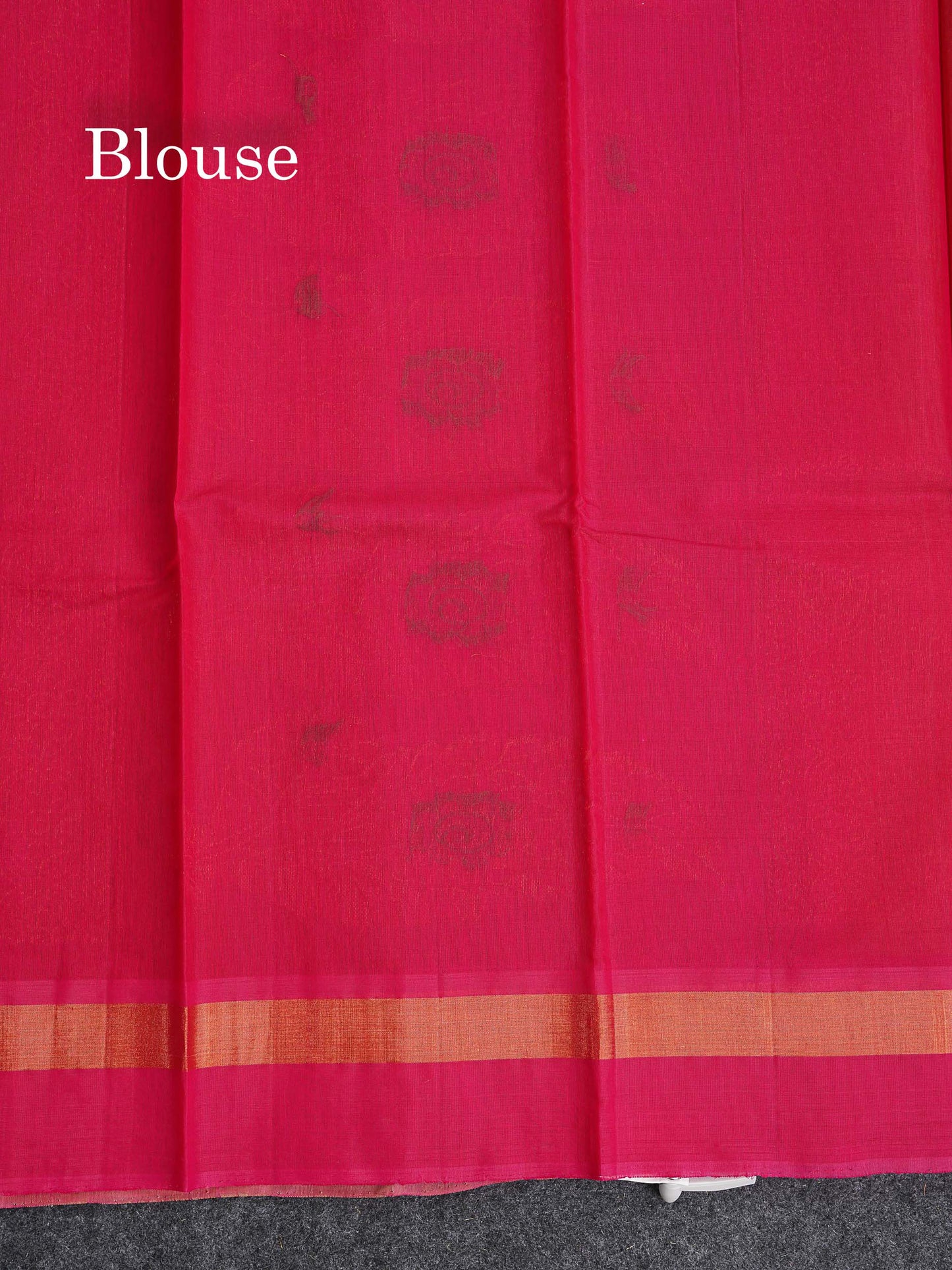 SICO Cotton Saree - Mehandi Green Colour Body With Copper Zari Butta & Magenta Border
