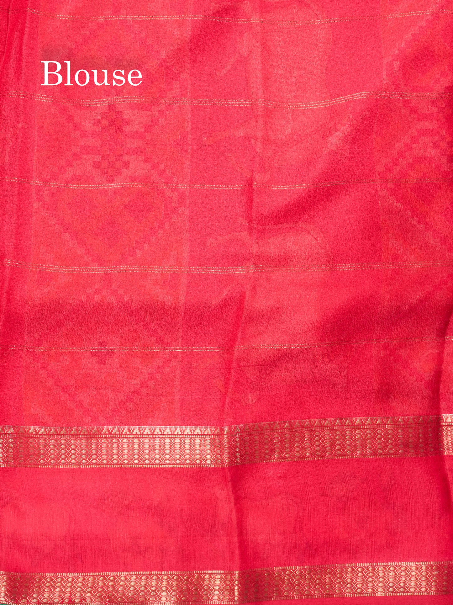 Bottle Green Semi Crepe Saree With Contrast Reddish Pink Border