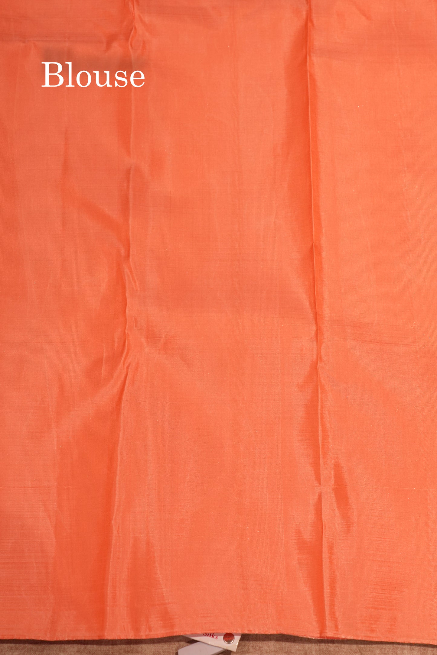 Light Orange Colour Pure Kanjivaram Silk Saree with Self Border