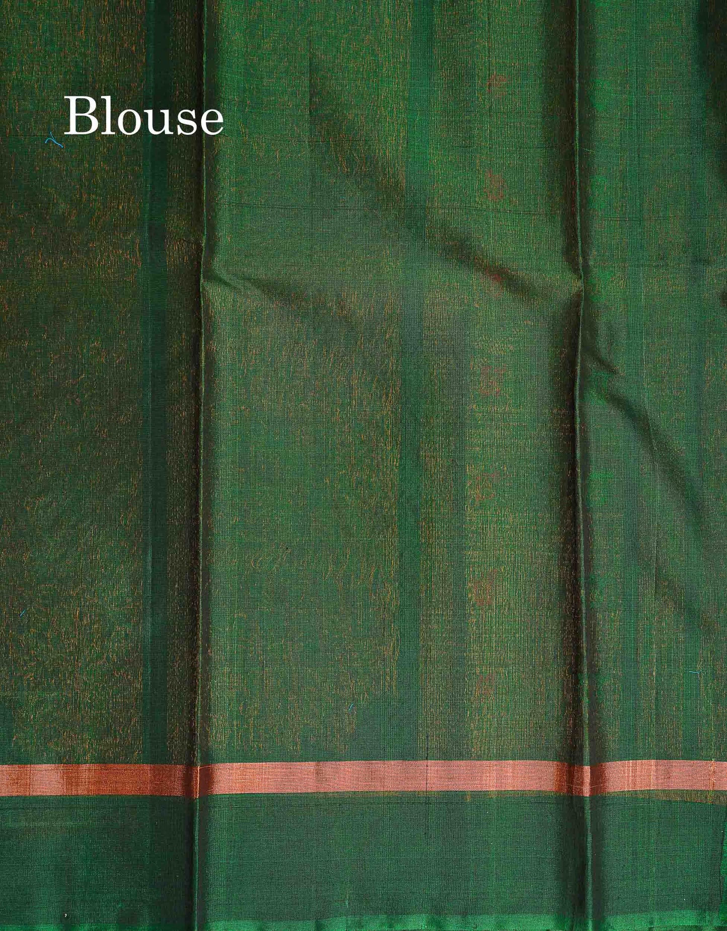 SICO Cotton Saree - Rani Pink Colour Body Zari Butta With Green Blouse