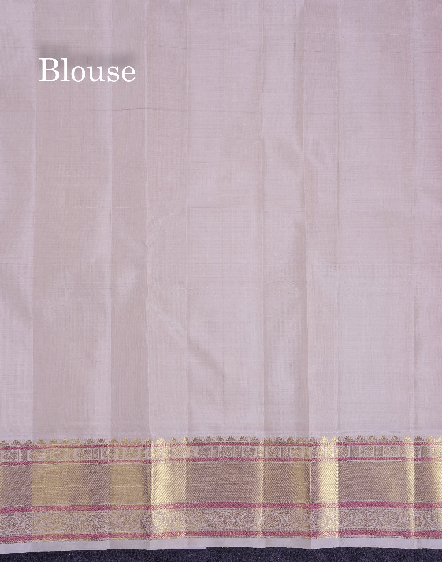Korvai Beautiful Orange Pure Kanjivaram Silk Saree With Contrast Cream White Traditional Medium Border