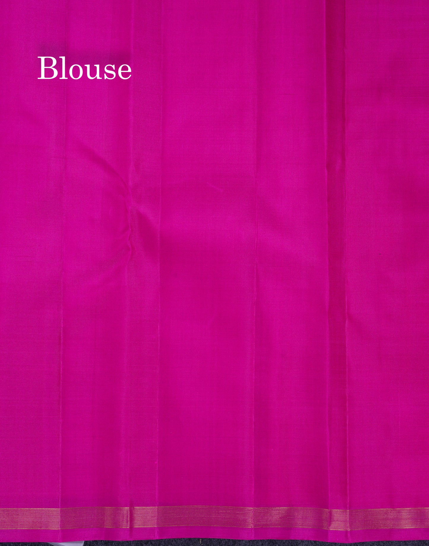 Beautiful Bottle Green Pure Kanjivaram Silk Saree With Contrast Magenta Pink Blouse