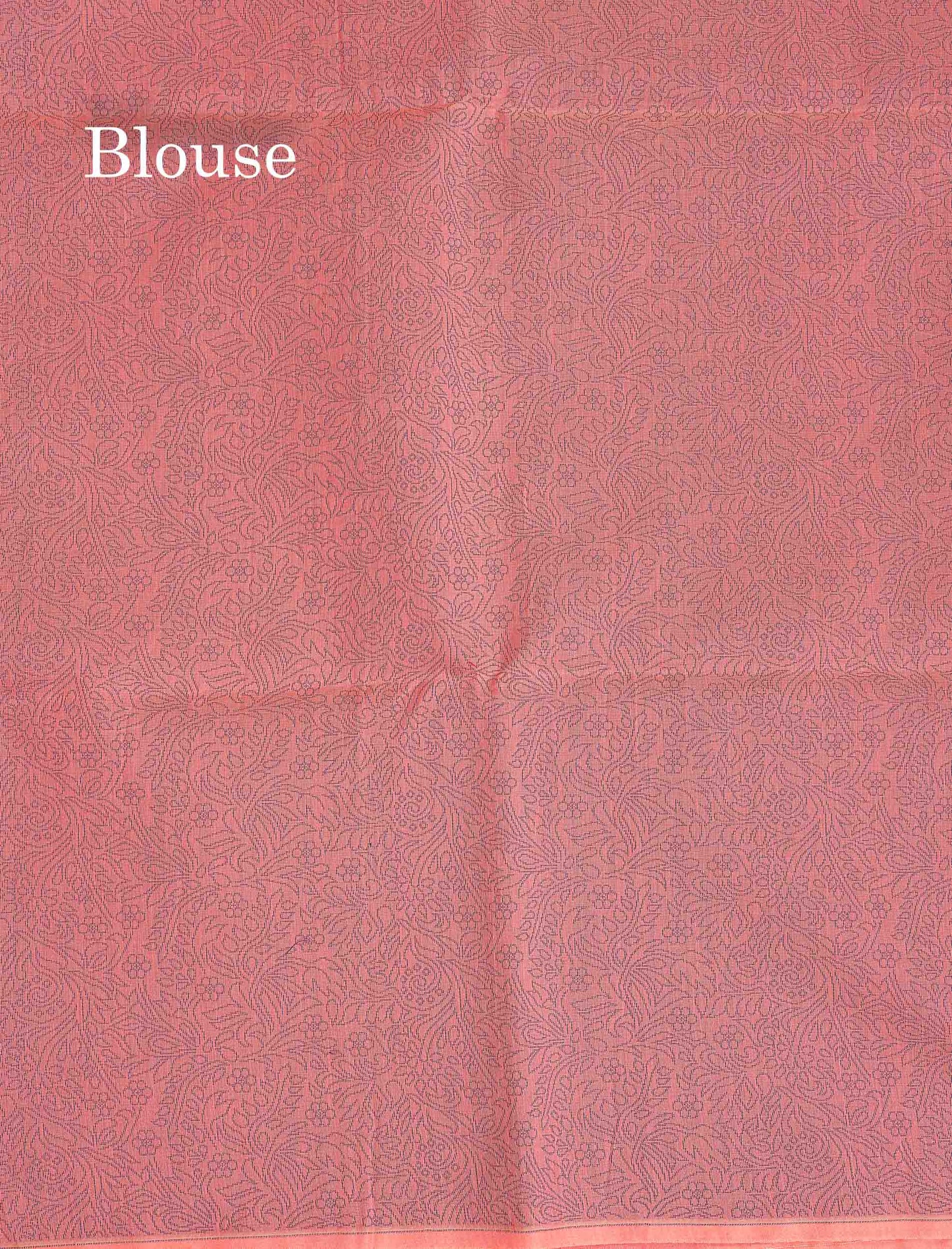 Cora Cotton Saree - Yellow Colour Body Thread Butta With Blouse