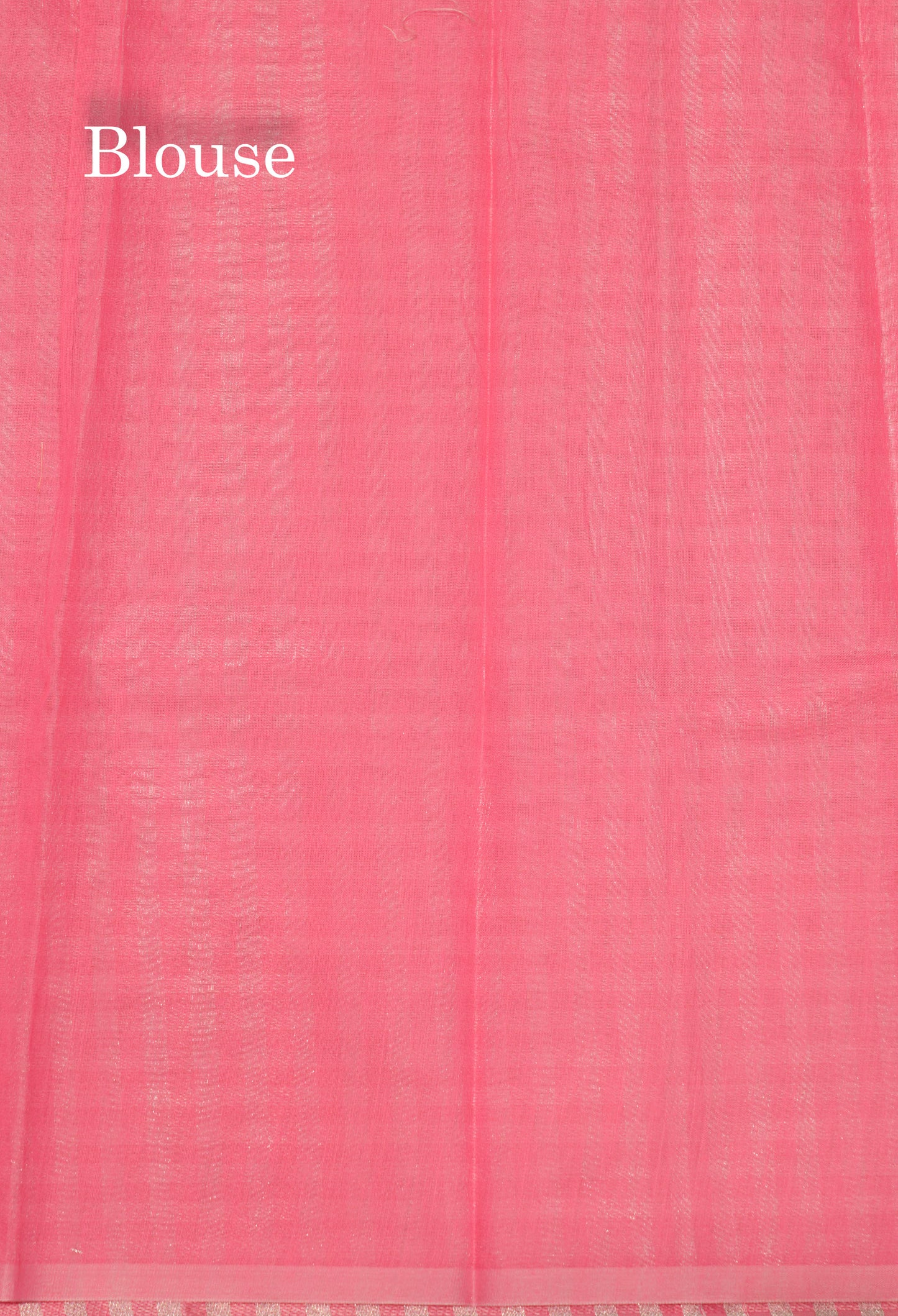 Celebrity (Nayanthara) Cotton Mix Saree Pink Shaded Silver Jari Lines With Plain Blouse