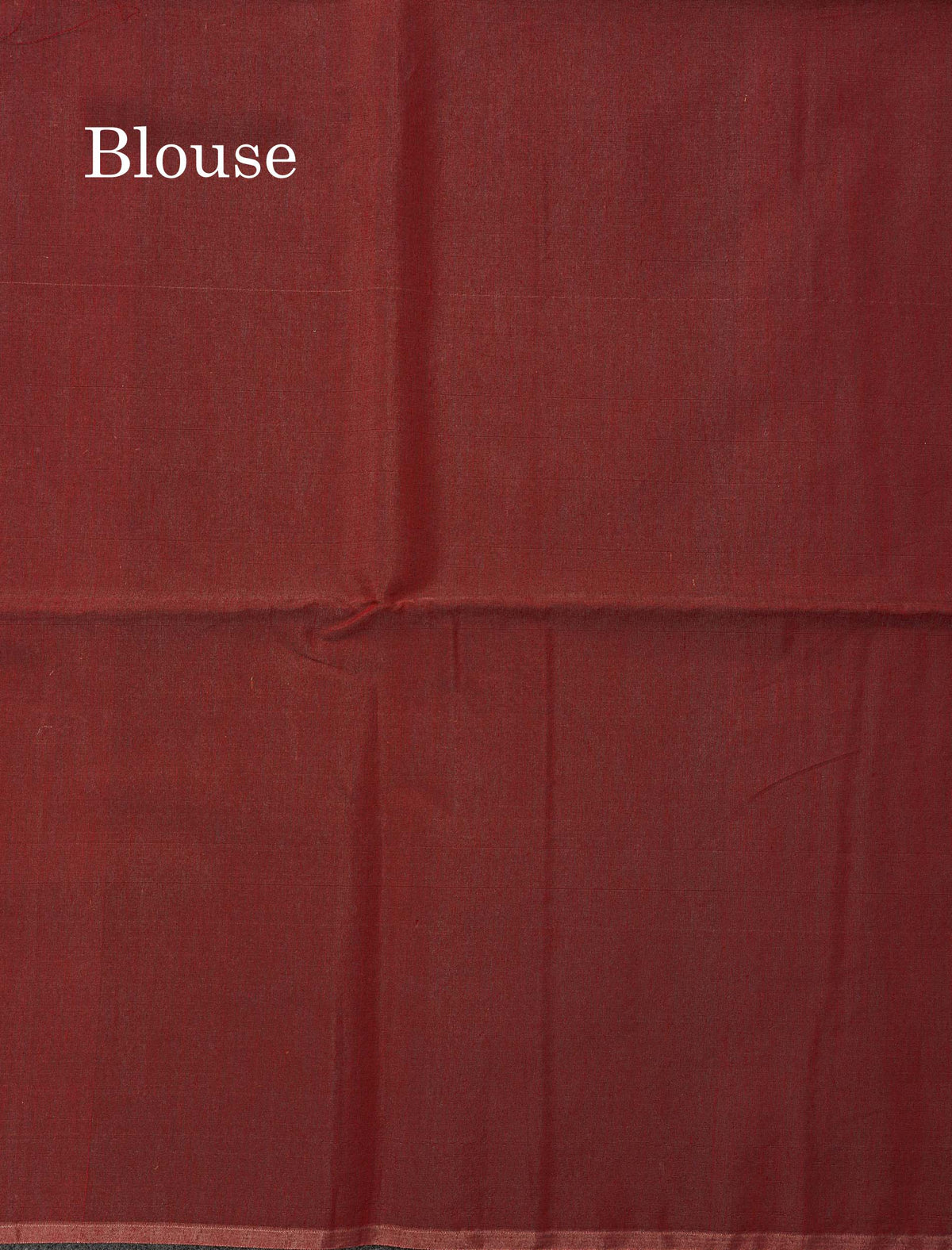 Cora Cotton Saree - Light Chocolate Colour Body Thread Butta With Contrast Maroon Blouse