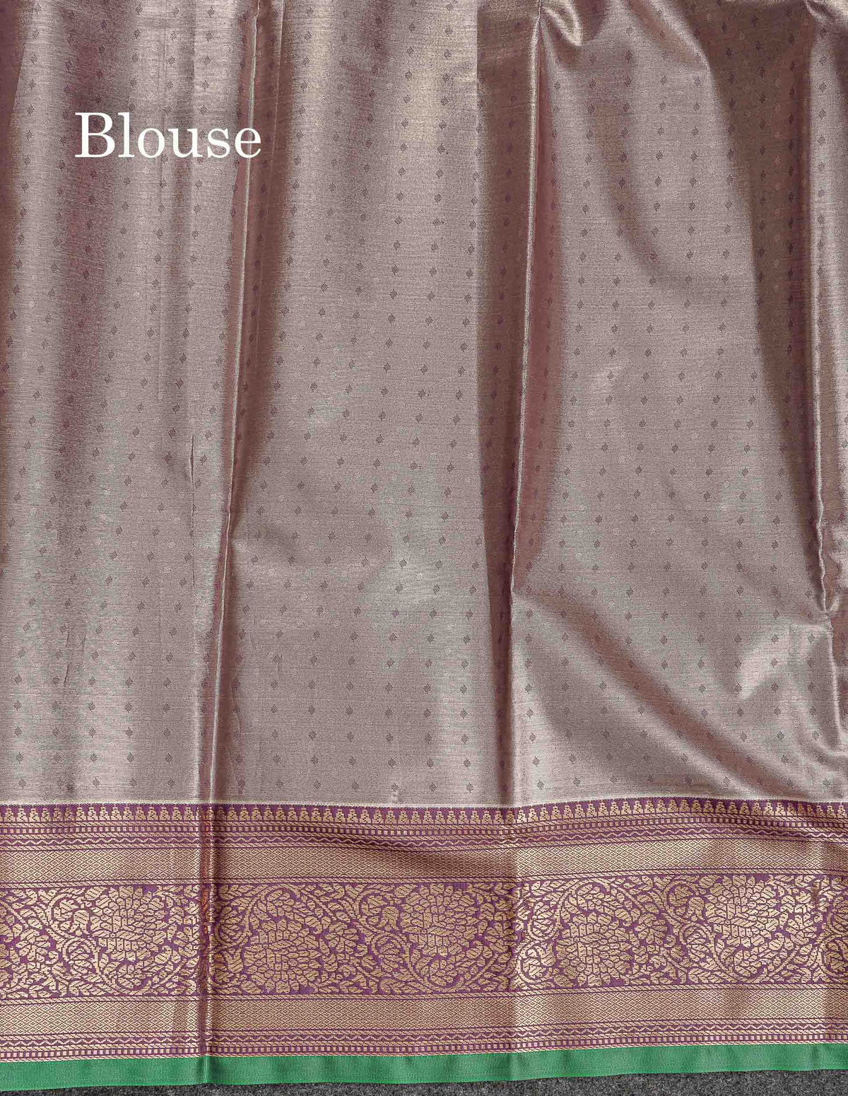 Tissue Semi Silk Saree - Cream Colour Body With Contrast Dark Violet Border