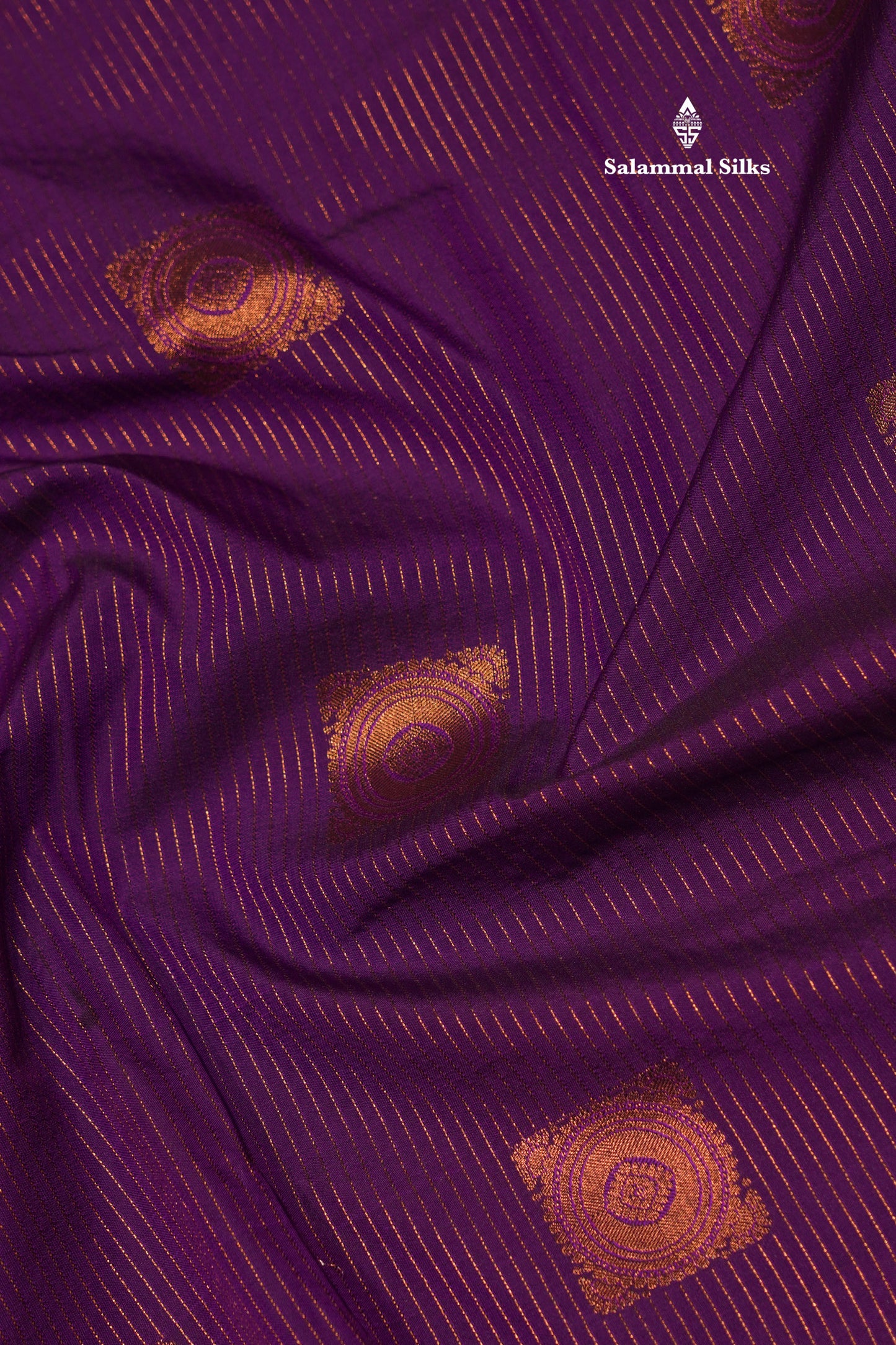 Violet Colour Semi Silk Saree With Contrast Pink Border