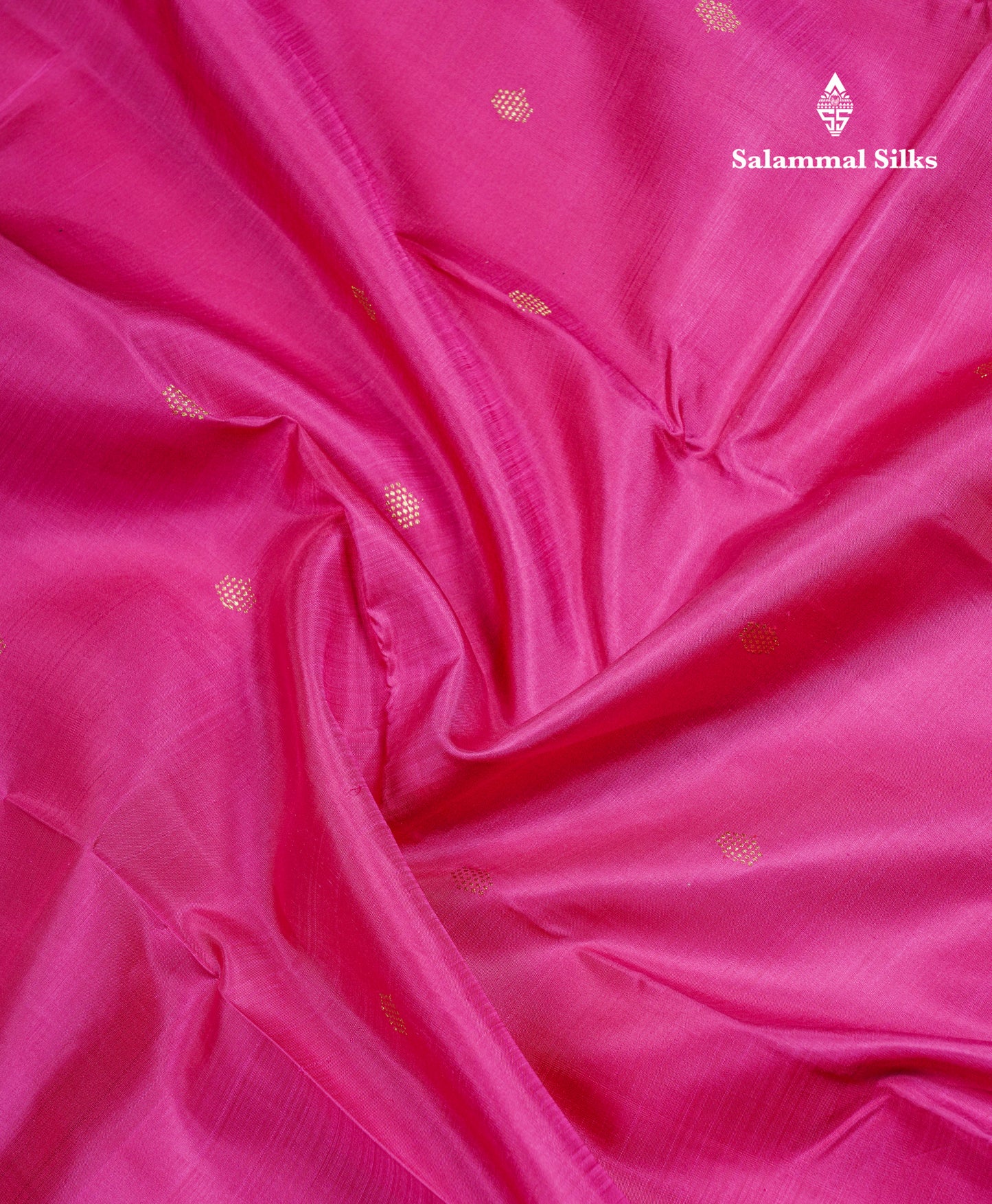 Magenta Pink Pure Kanjivaram Silk Saree With Traditional Evening Morning Border