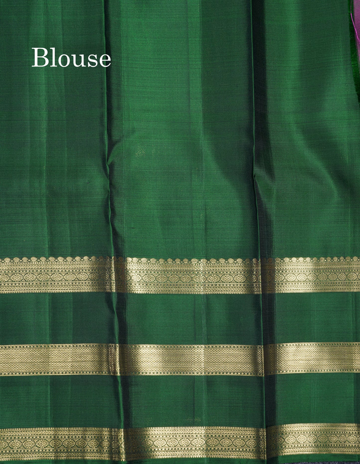 Magenta Pink Pure Kanjivaram Silk Saree With Traditional Evening Morning Border