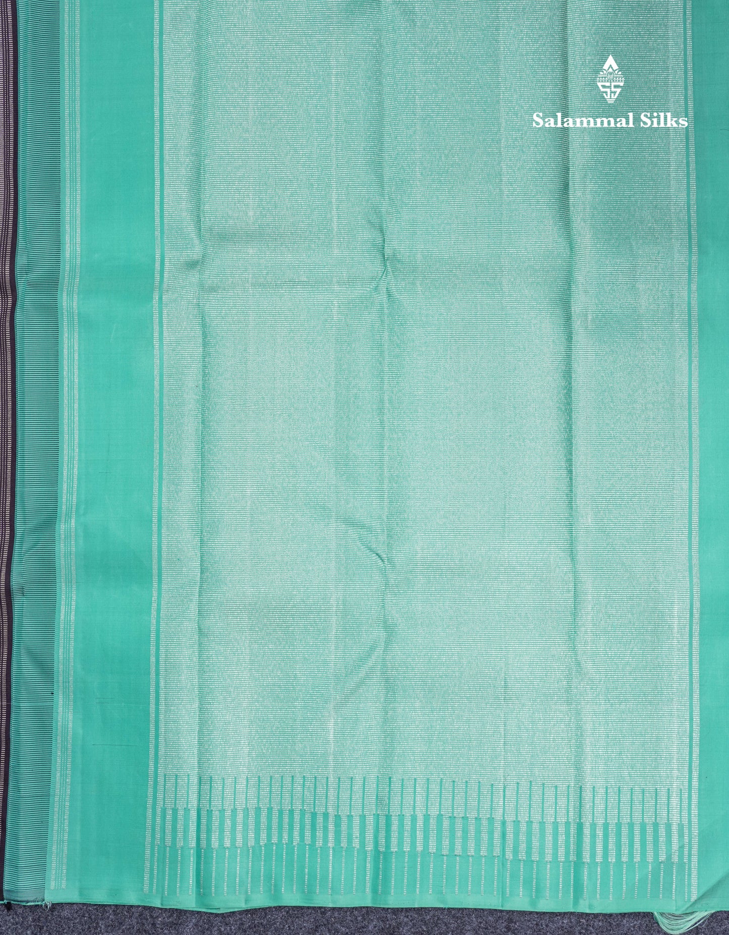 Dark Brown Pure Kanjivaram Silk Saree With Contrast Rexona Blouse