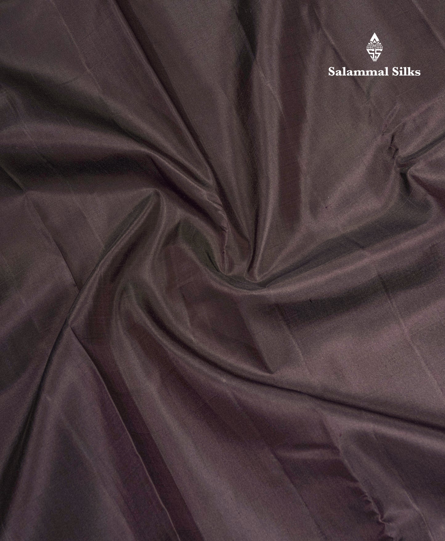 Dark Brown Pure Kanjivaram Silk Saree With Contrast Rexona Blouse