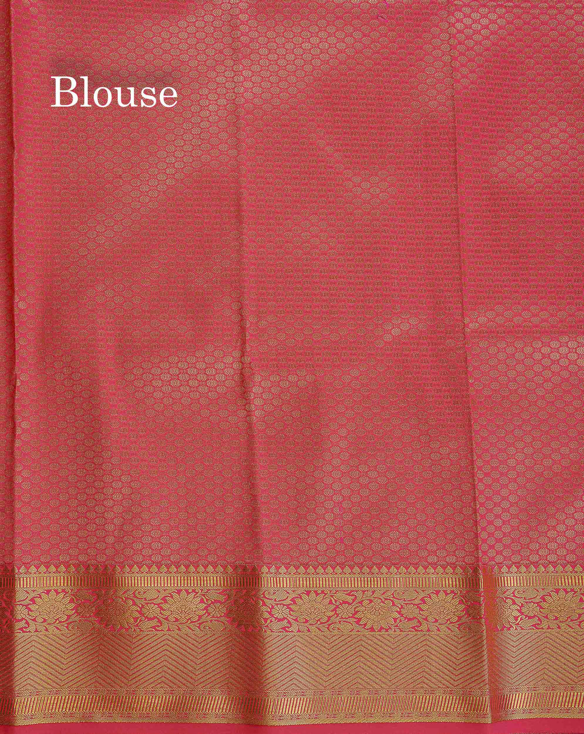 Semi Silk Saree - Sandal Colour Body With Contrast Dual Tone Pink Blouse