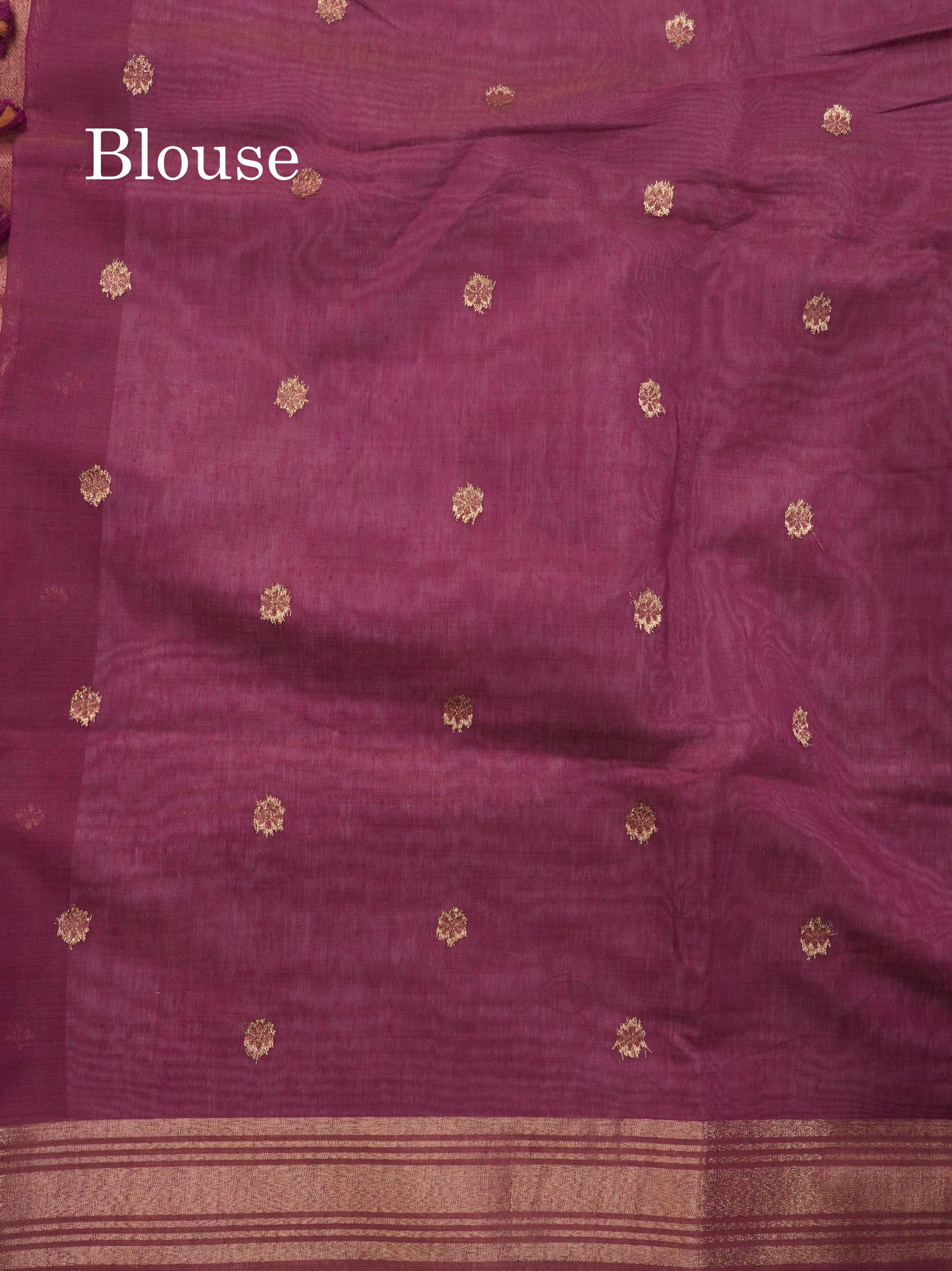 Lavender Colour Meenakari Work Muga Cotton Saree With Contrast Purple Blouse