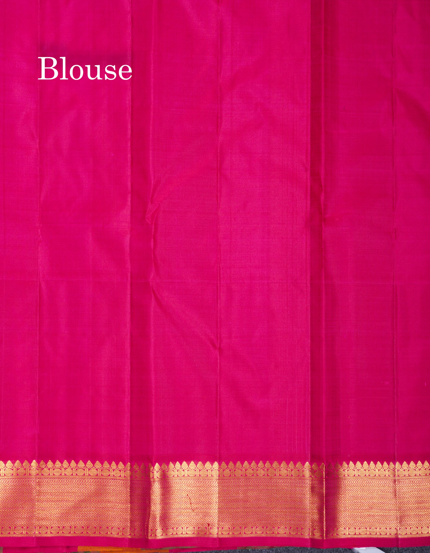 Beautiful Paalum Pazham Checks Pure Kanjivaram Silk Saree With Traditional Border