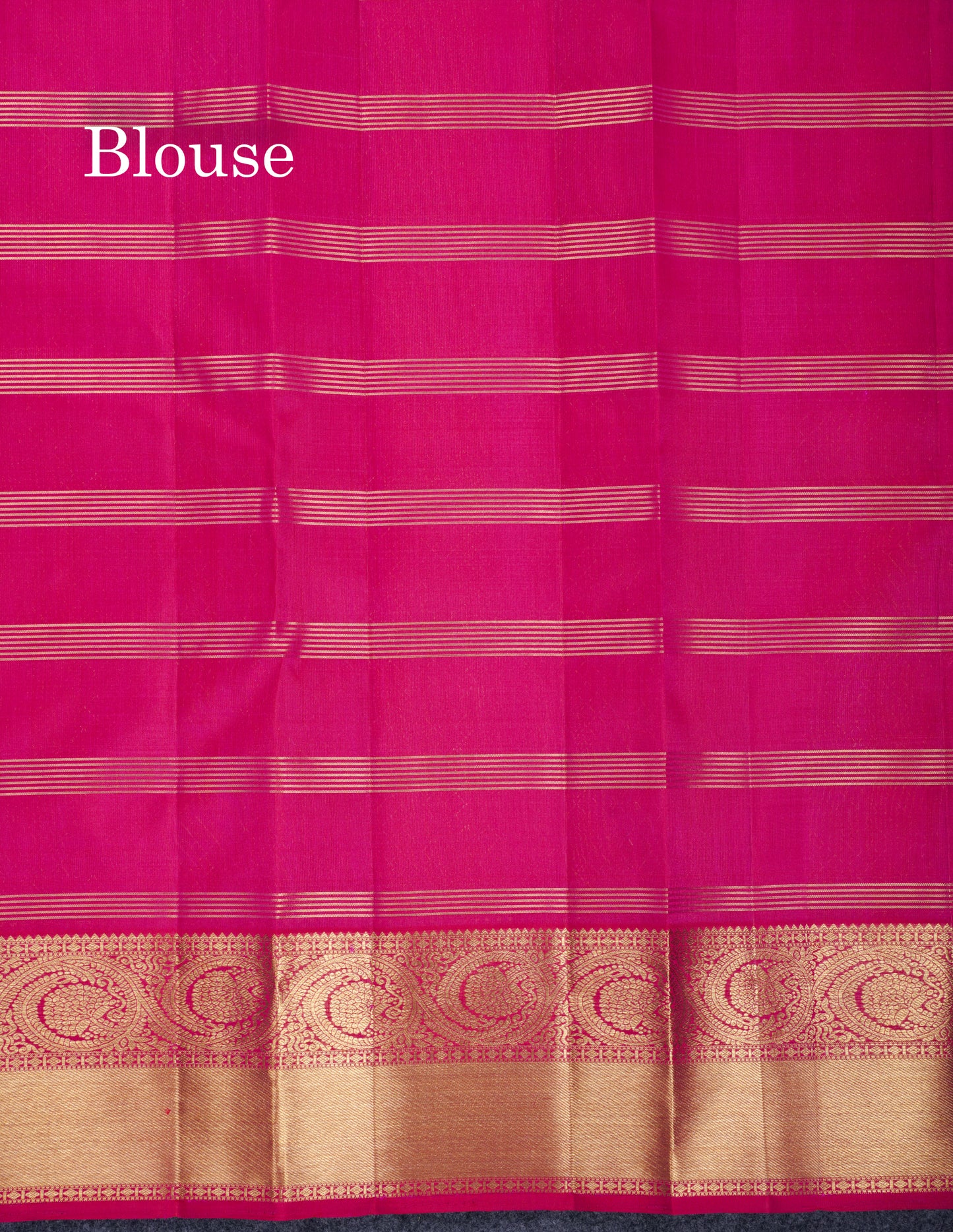 Beautiful Dual Tone Pink Pure Kanjivaram Silk Saree With Traditional Border