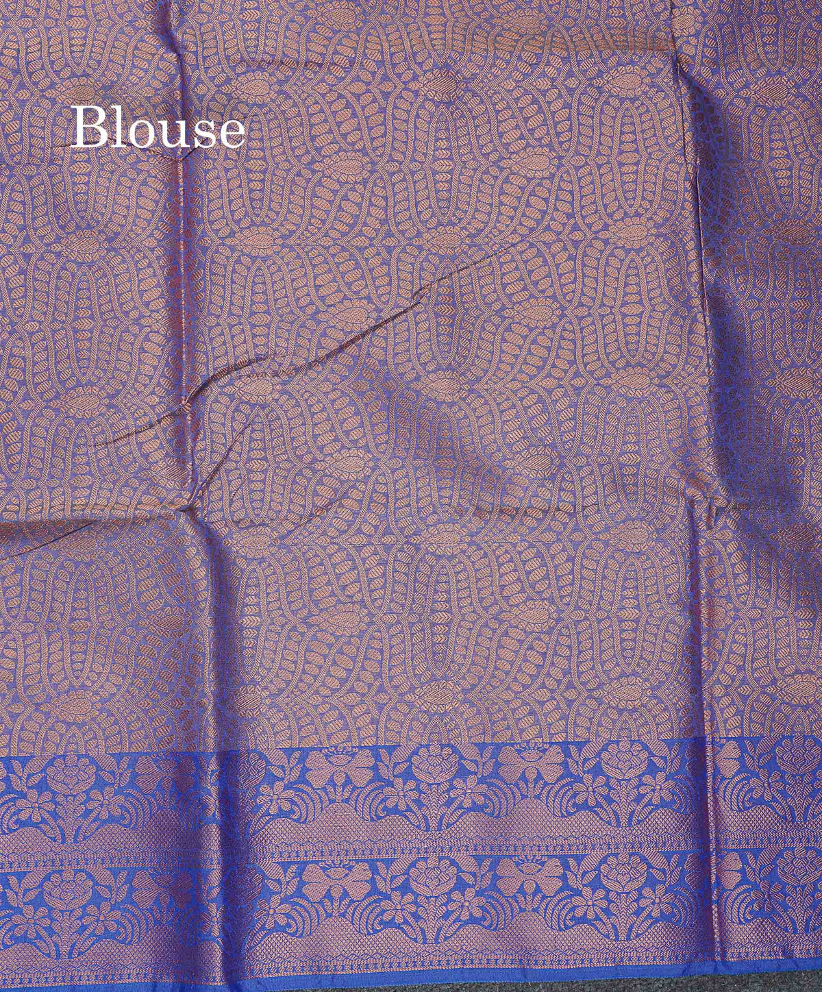 Cotton Mix Saree - Ash Colour Body With Contrast Violet Fancy Border