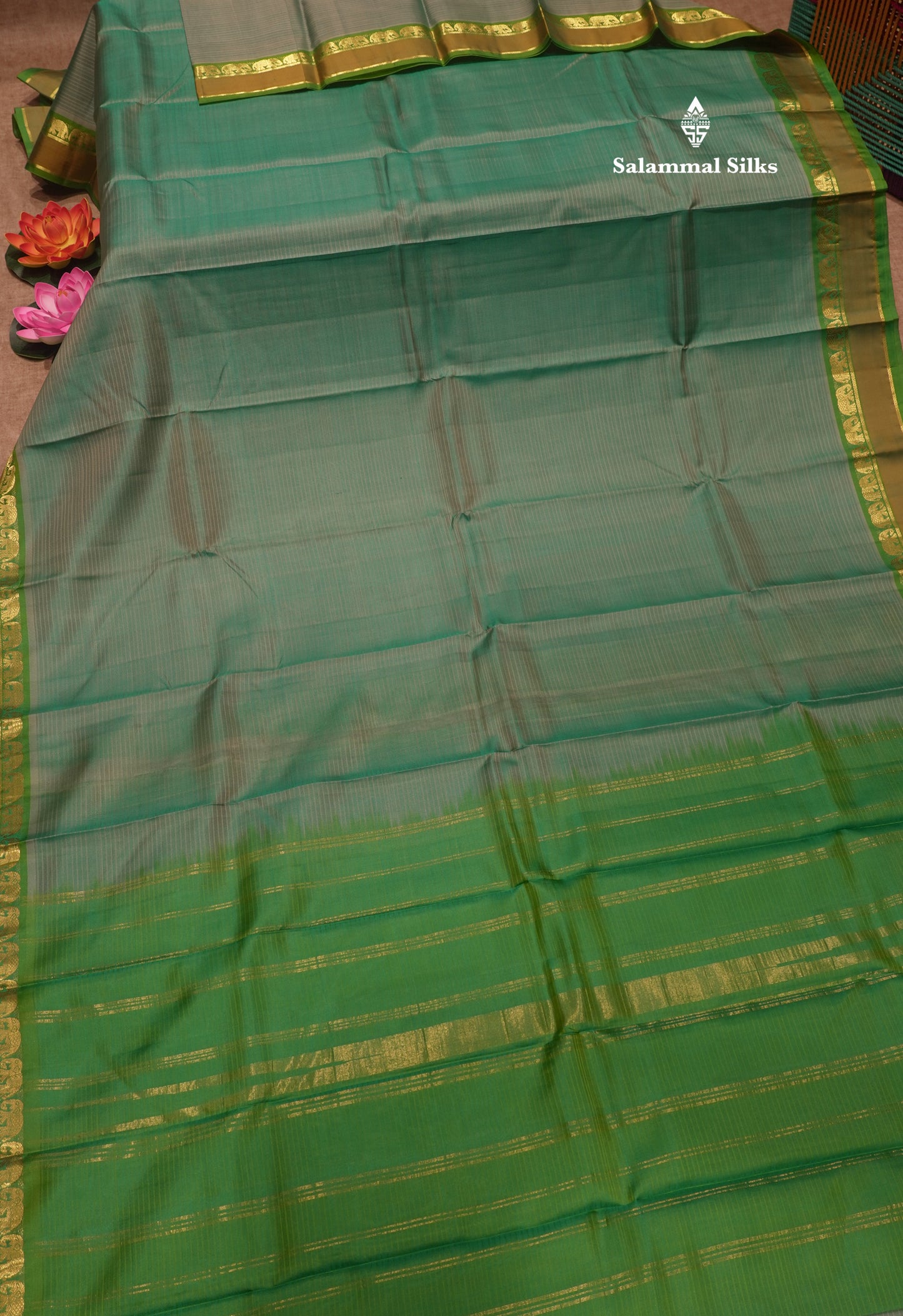 Red Light Weight Beautiful Pure Silk Saree With Elephant Butta Border