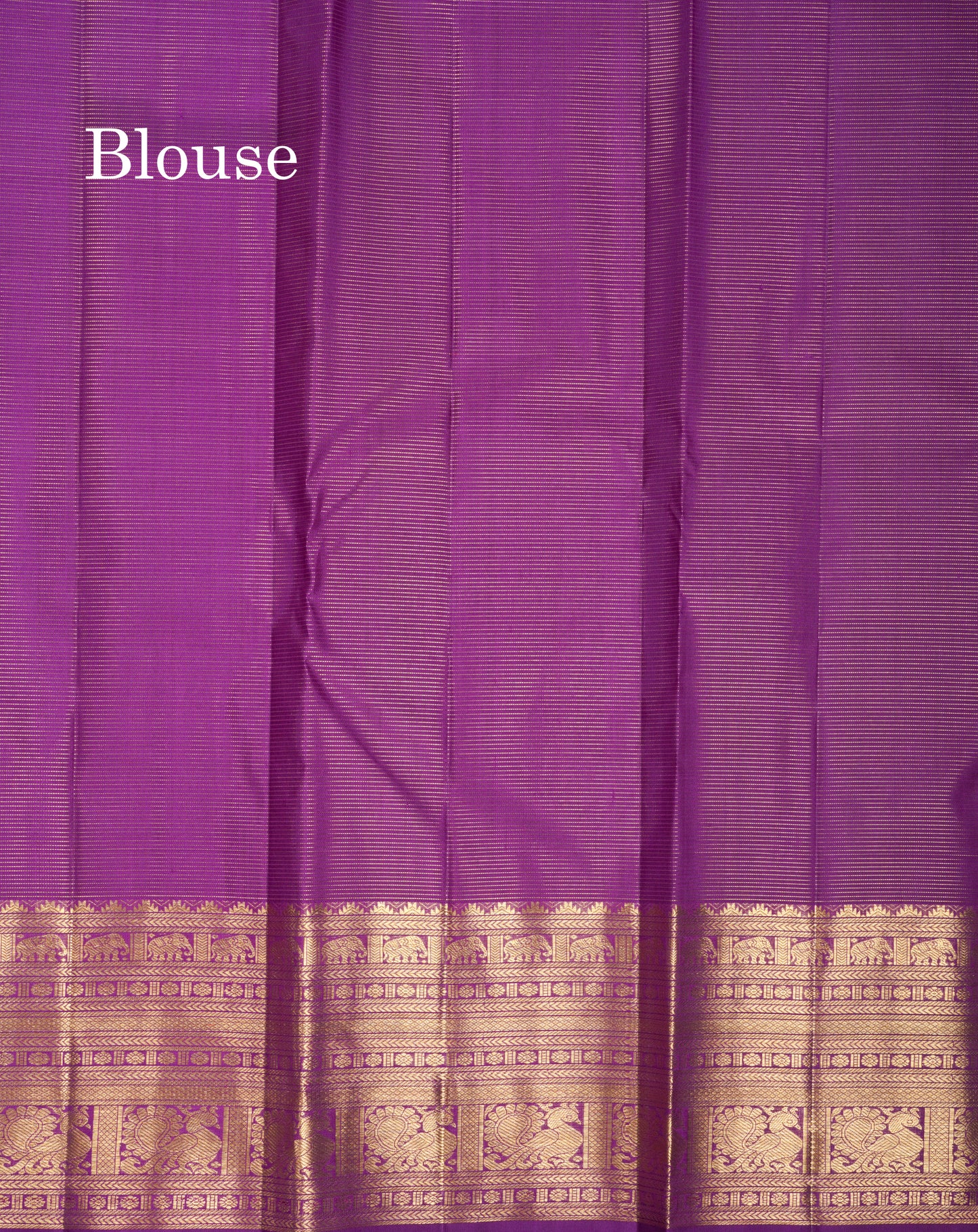 Dark Purple Vaira Oosi Lines Traditional Butta Pure Kanjivaram Silk Saree With Evening Morning Border