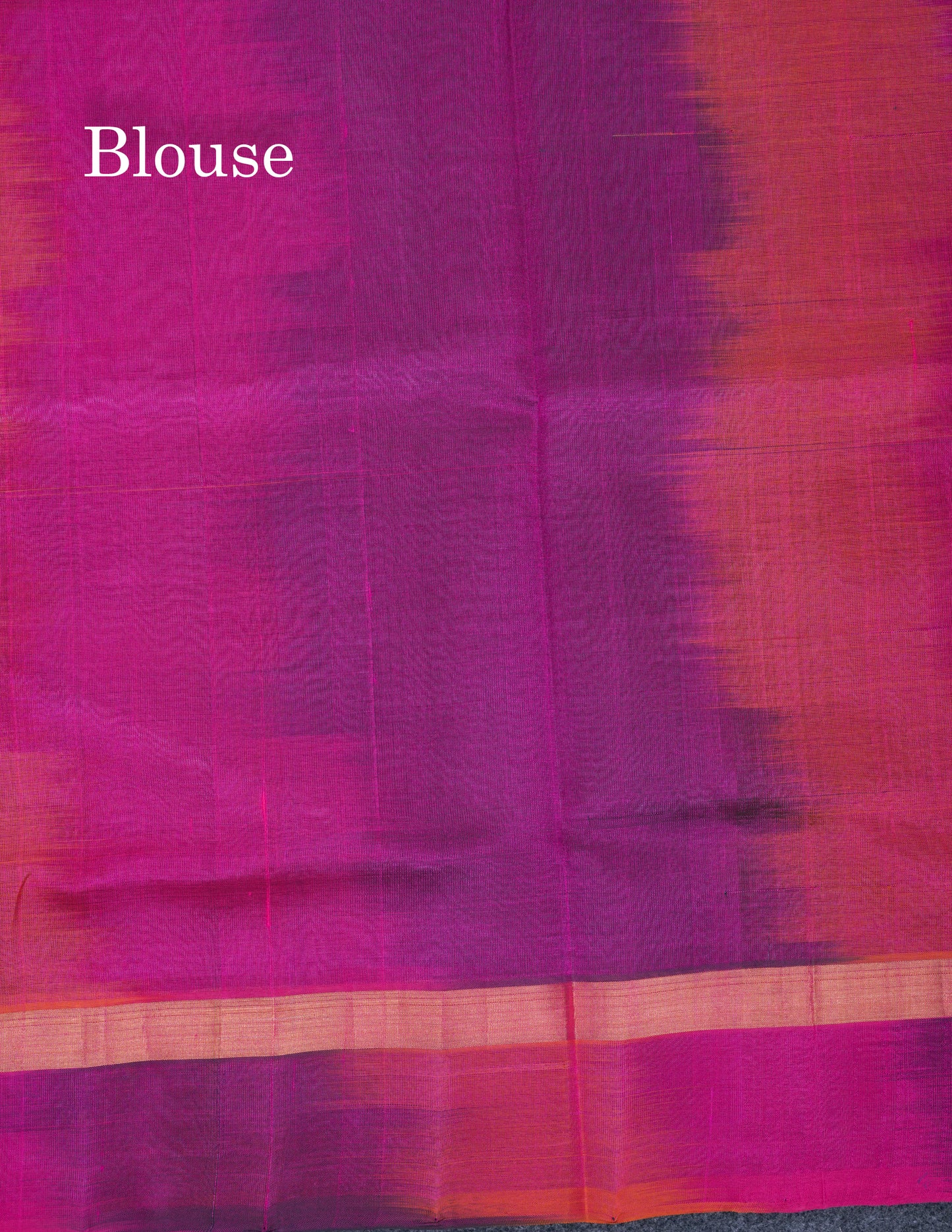 Beautiful Chilly Red Plain Pure Silk Cotton Saree With Contrast Bottle Green Blouse