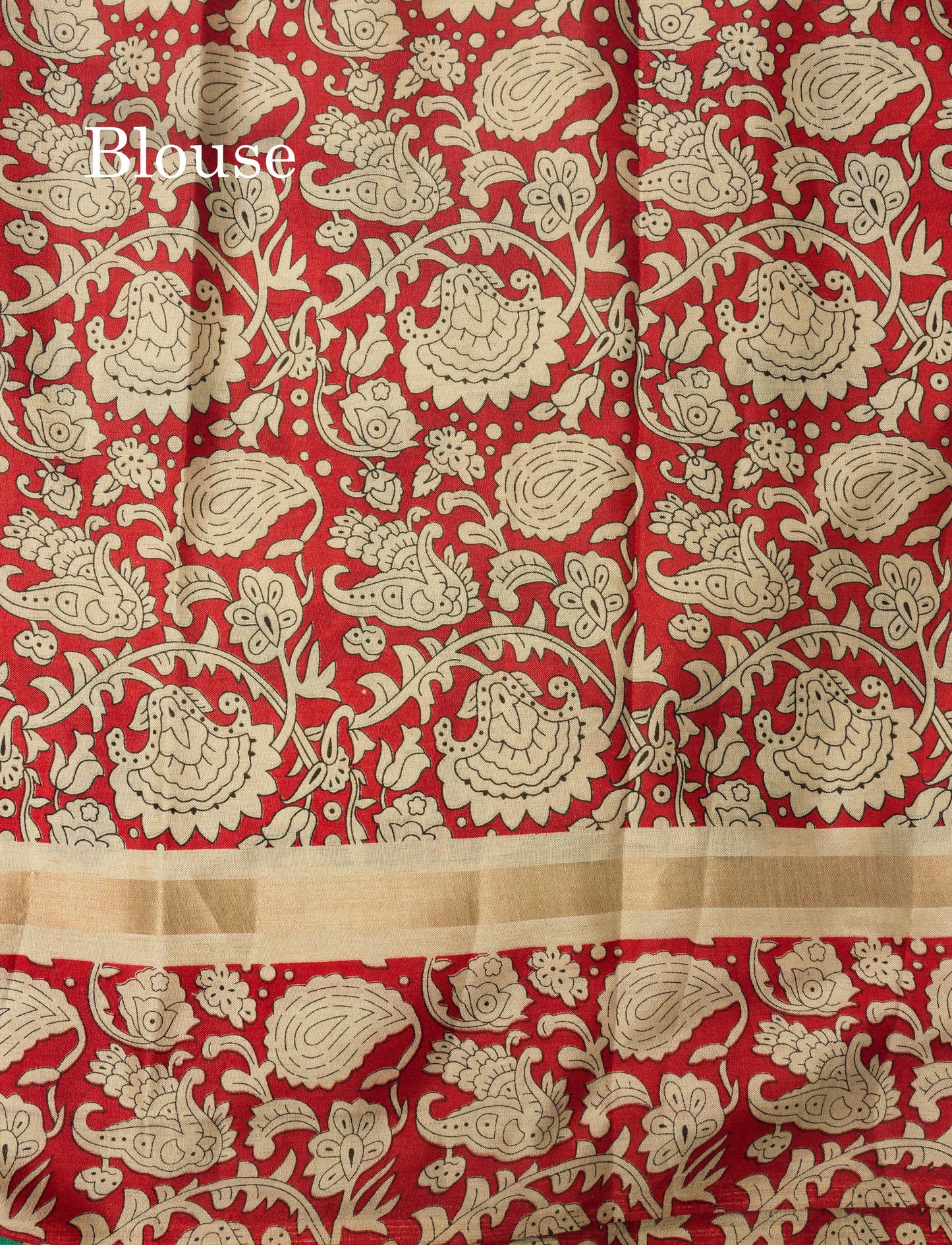 Black Chanderi Mixed Cotton Saree With Contrast Red Border