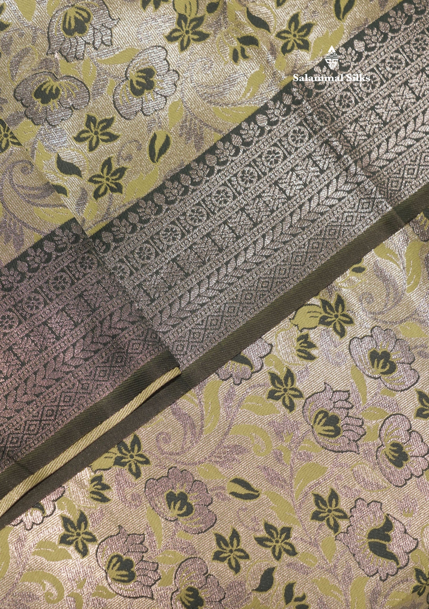 Chocolate Colour Semi Silk Saree With Contrast Navy Blue Border