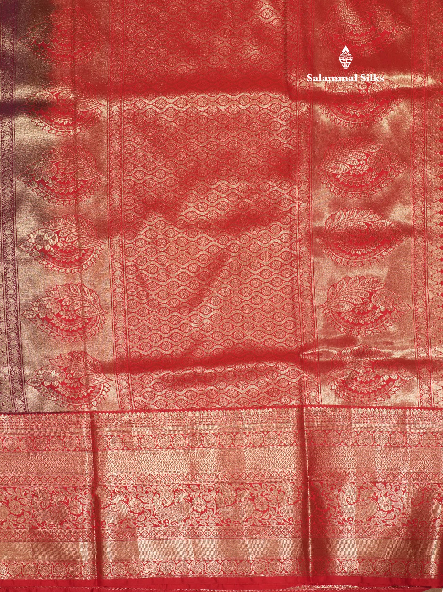 Sky Blue Colour Semi Silk Saree With Contrast Long Red Border