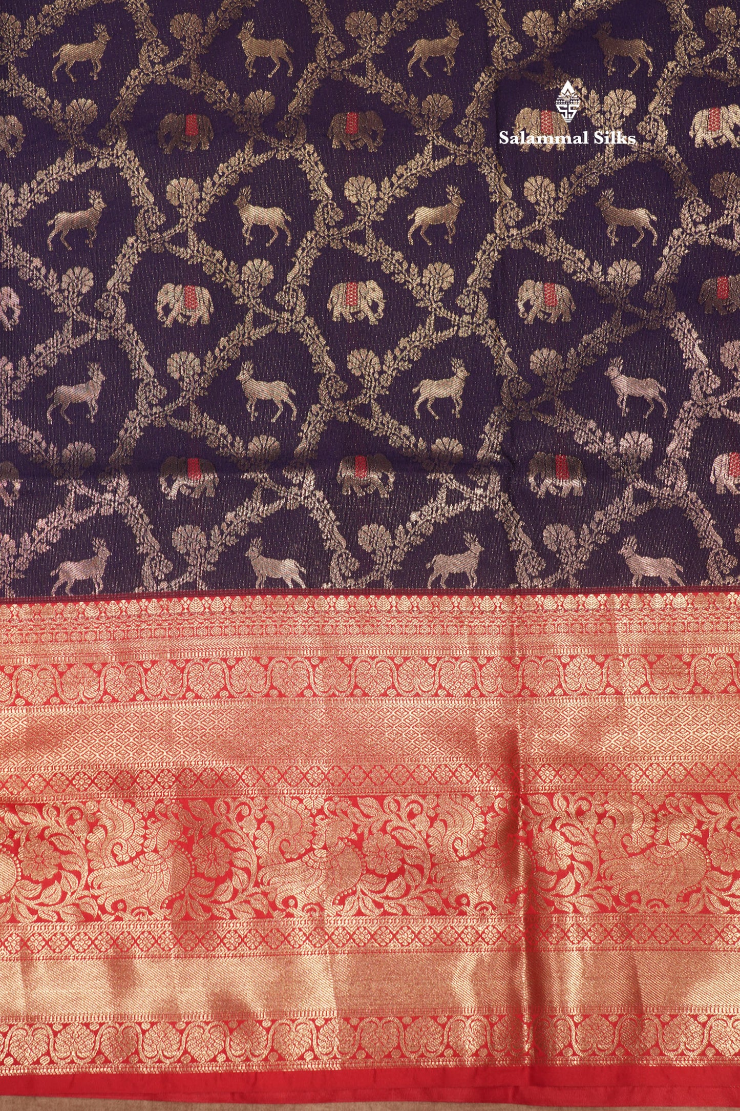 Sky Blue Colour Semi Silk Saree With Contrast Long Red Border