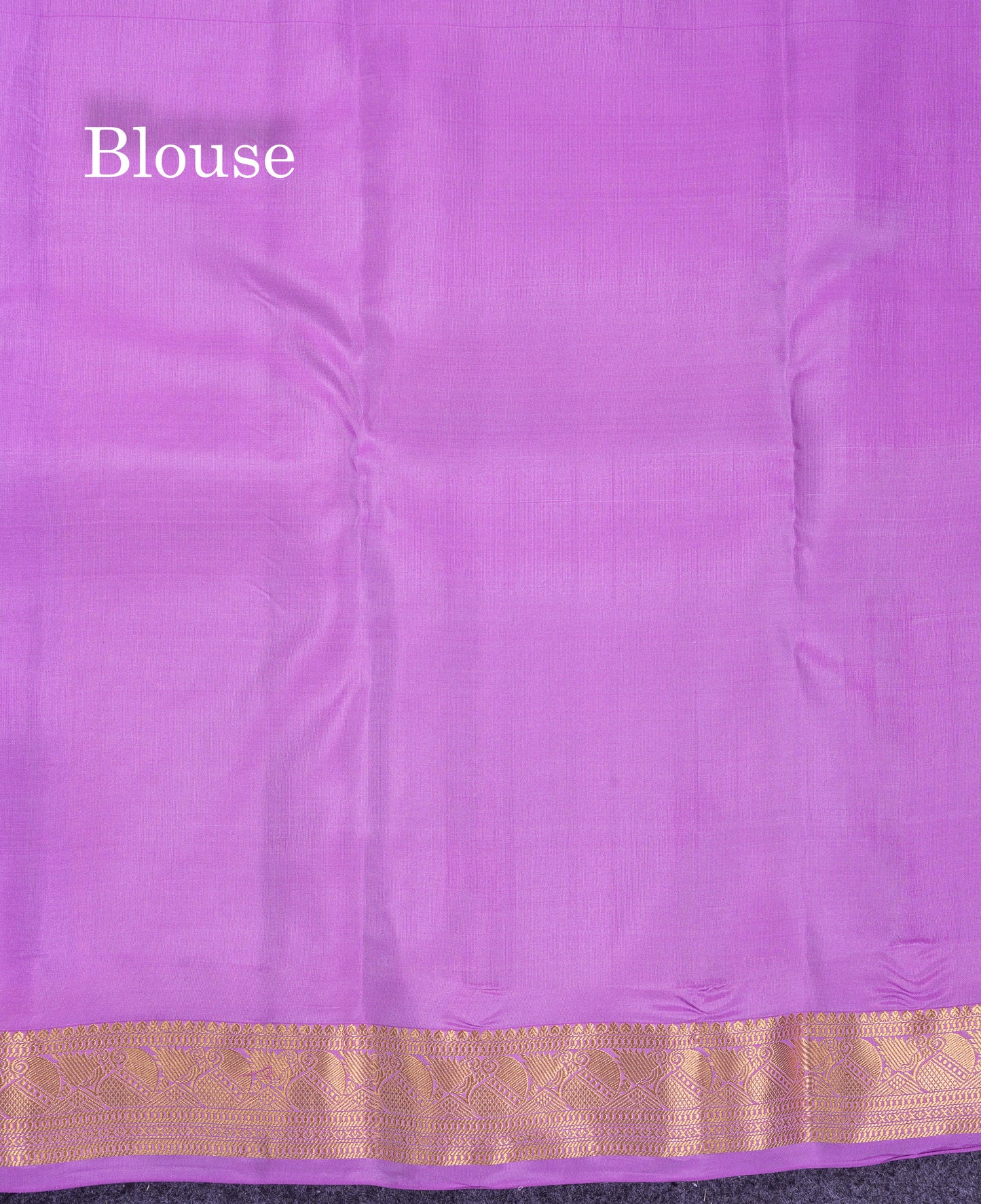 Beautiful Lavender Puremix Silk Saree With Traditional Small Border