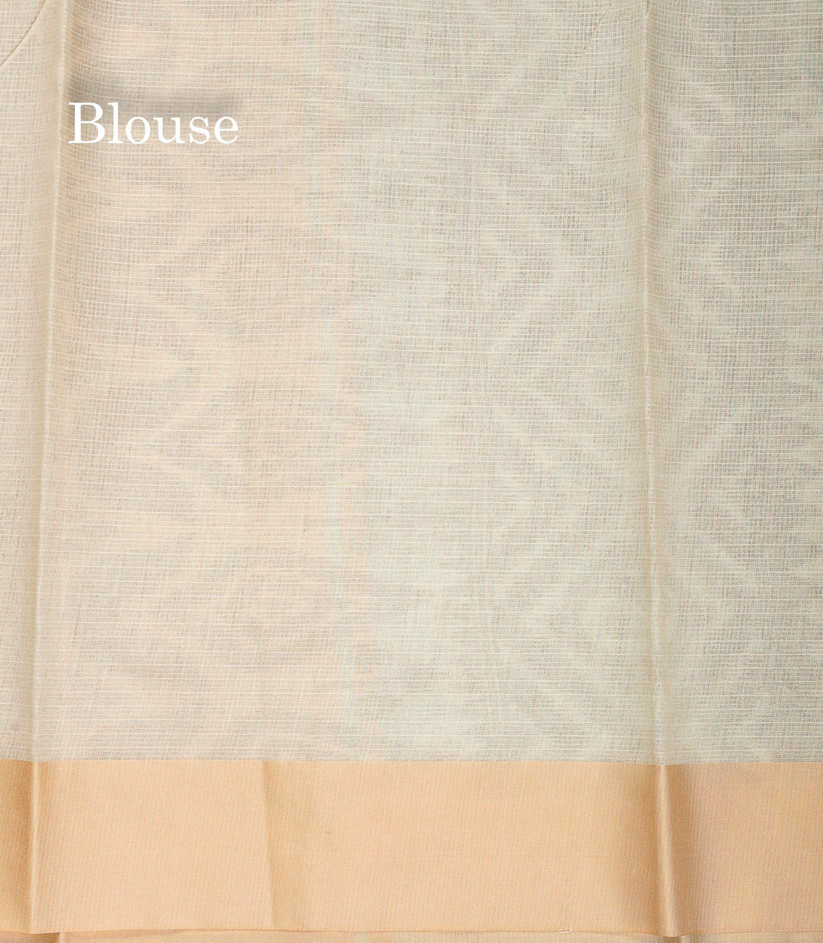 Kota Cotton Saree - Light Peach Colour Body With Sandal Plain Border