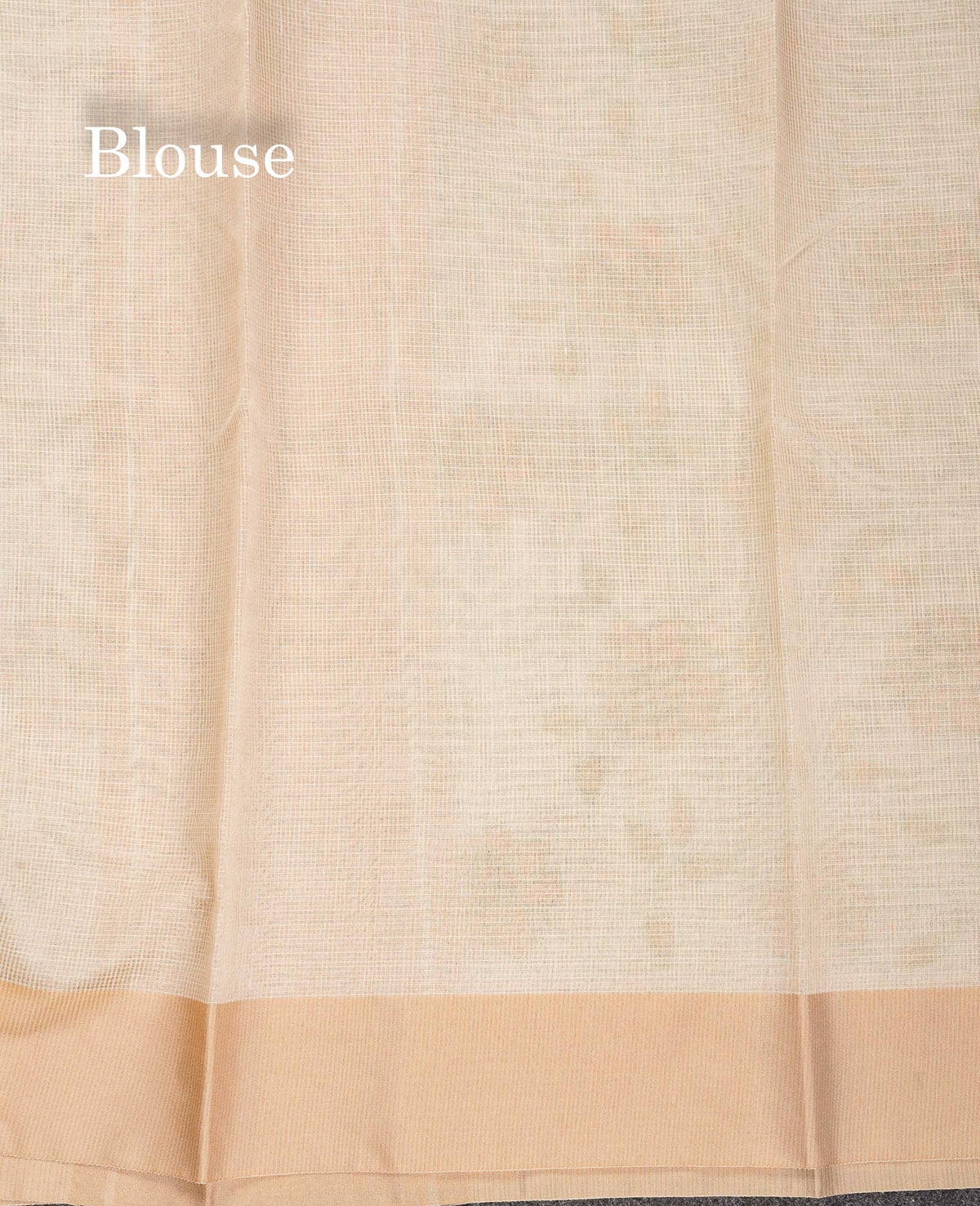Kota Cotton Saree - Cream Colour Body With Sandal Plain Border