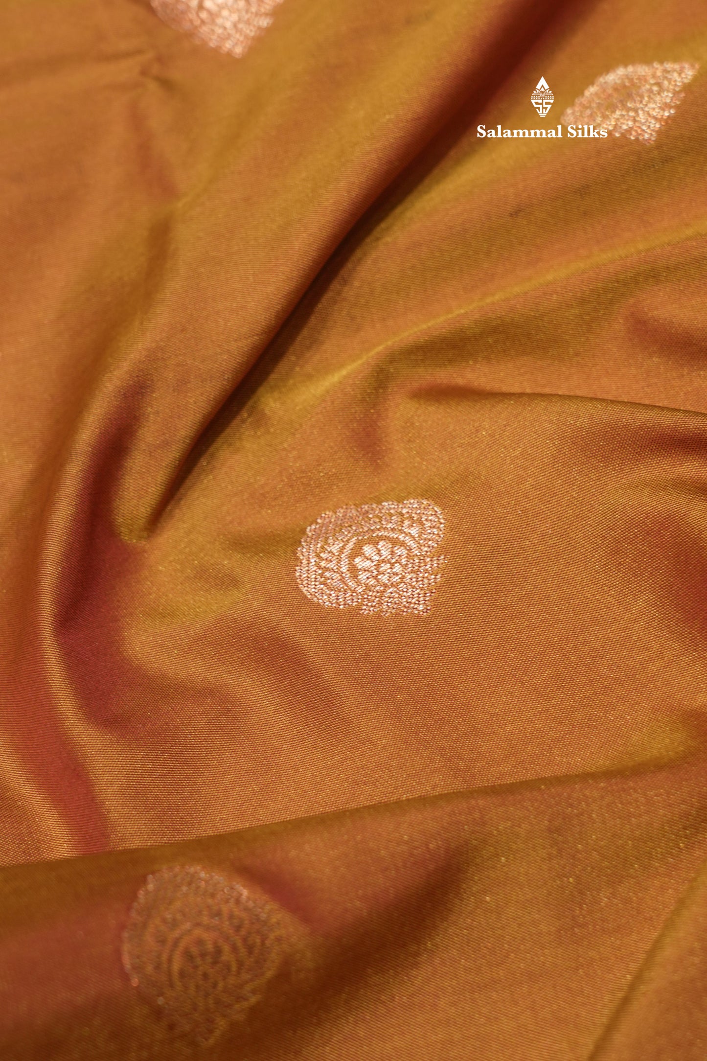 Olive Mustard Yellow Colour Semi Silk Saree With Pochampally Border