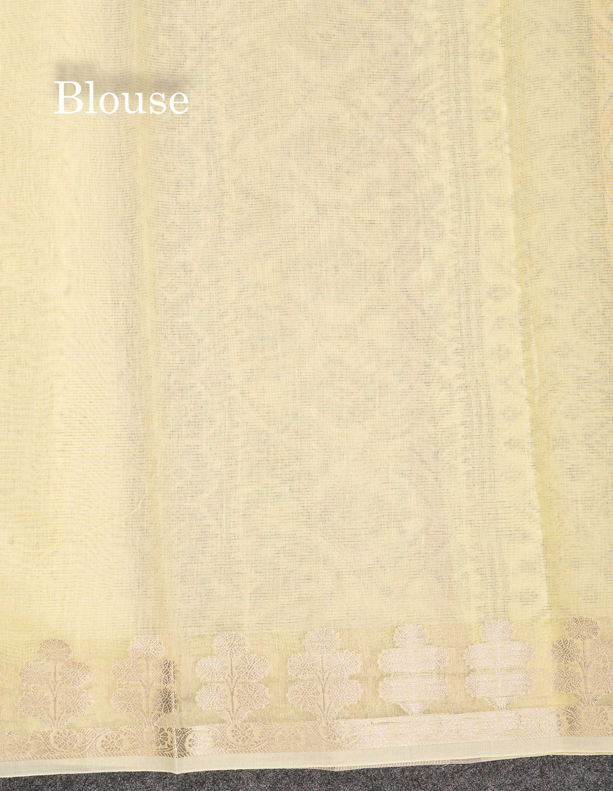 Cotton Mix Saree - Light Yellow Colour Body Printed With Fancy Border