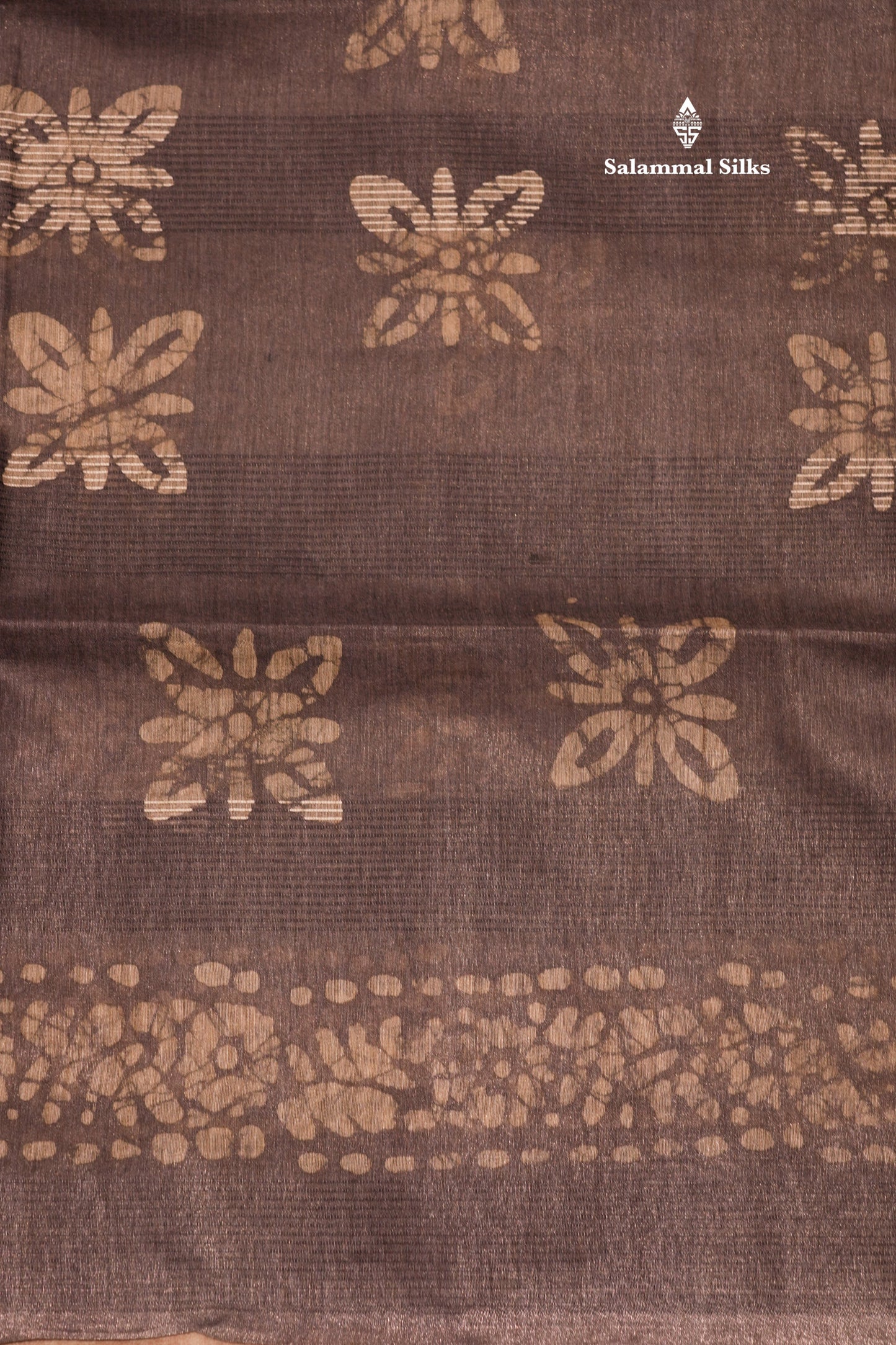 Brown Colour Printed Pure Cotton With Mustard Yellow Blouse