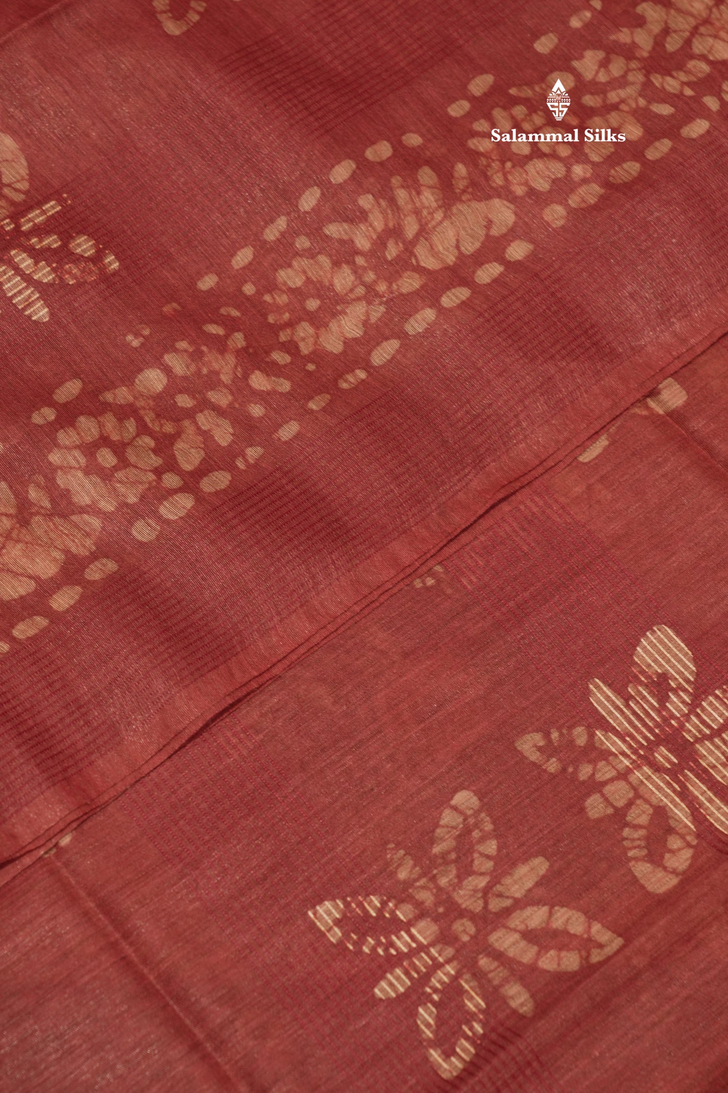 Brown Colour Printed Pure Cotton With Mustard Yellow Blouse