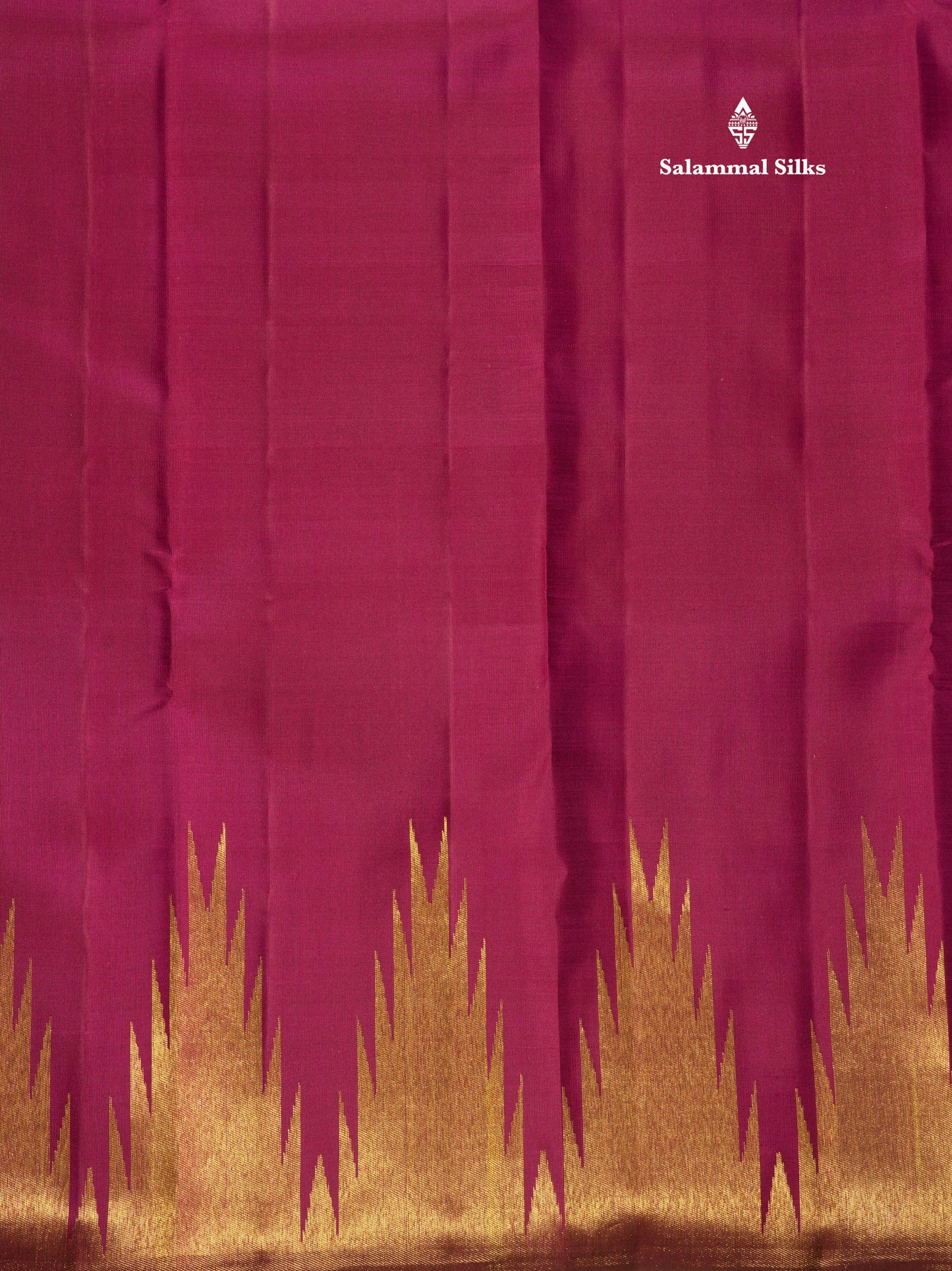 8 Kol Vadamalli Pure Kanjivaram Silk Saree with Traditional Temple Border