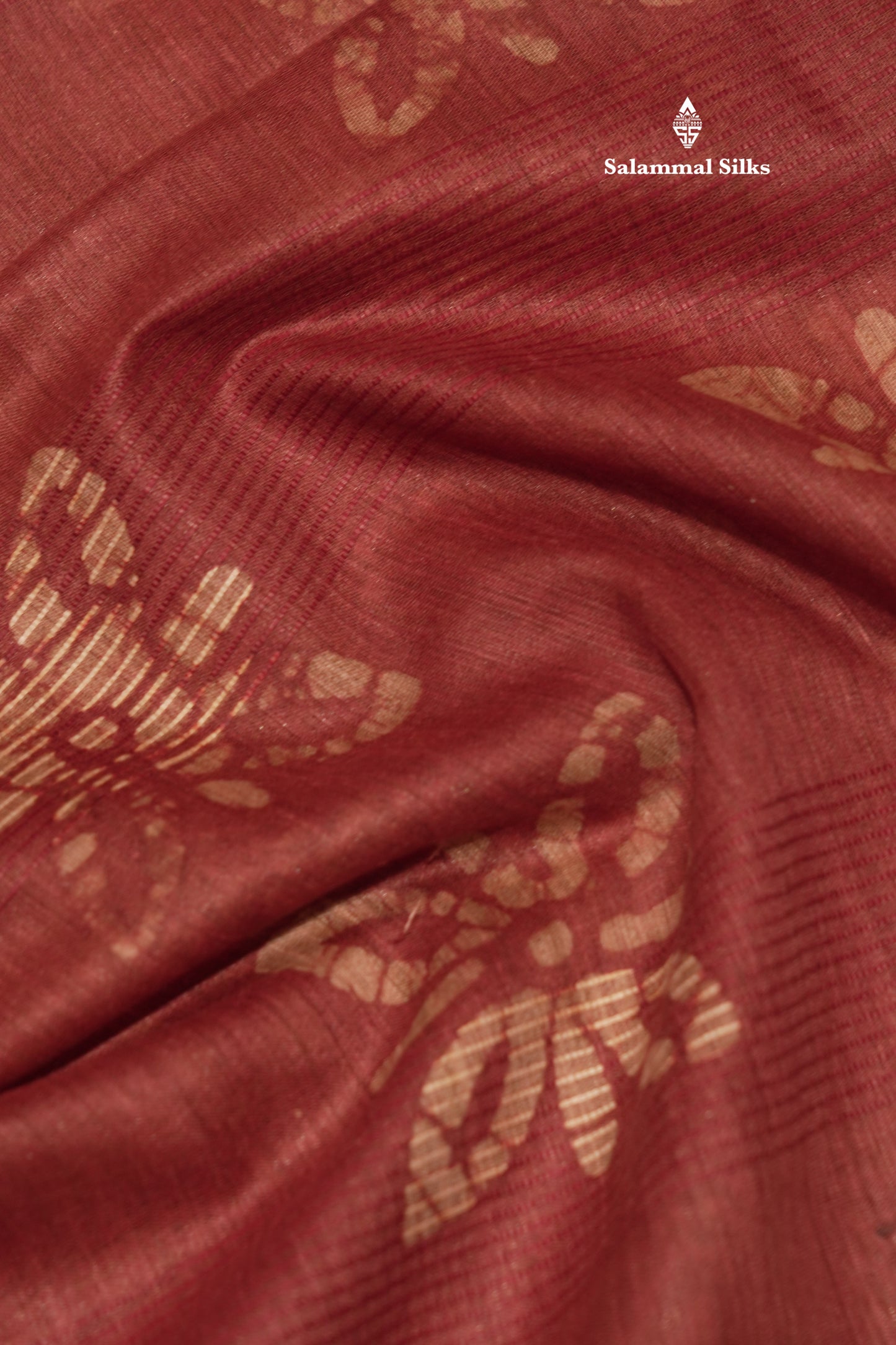 Brown Colour Printed Pure Cotton With Mustard Yellow Blouse