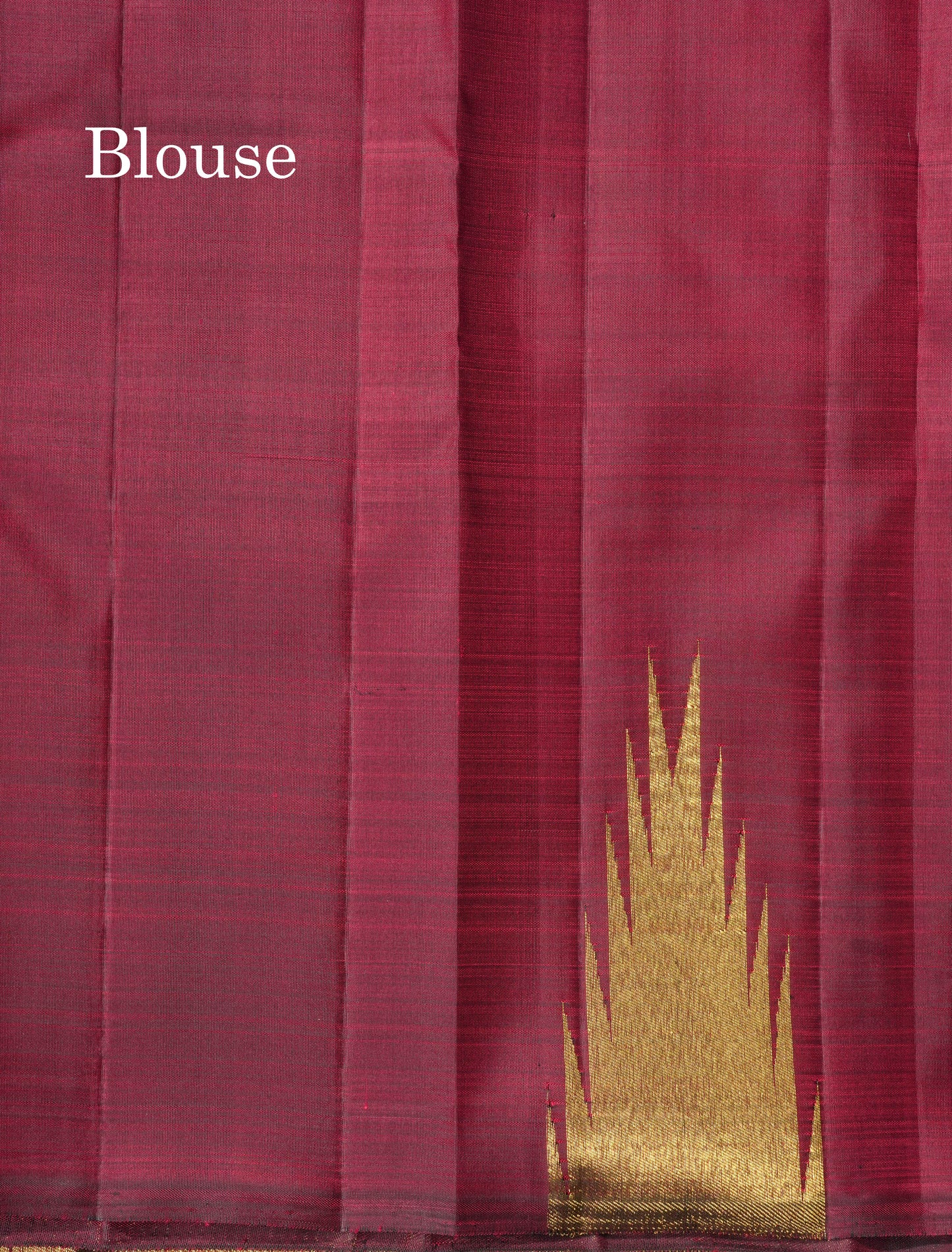 8 Kol Vadamalli Pure Kanjivaram Silk Saree with Traditional Temple Border