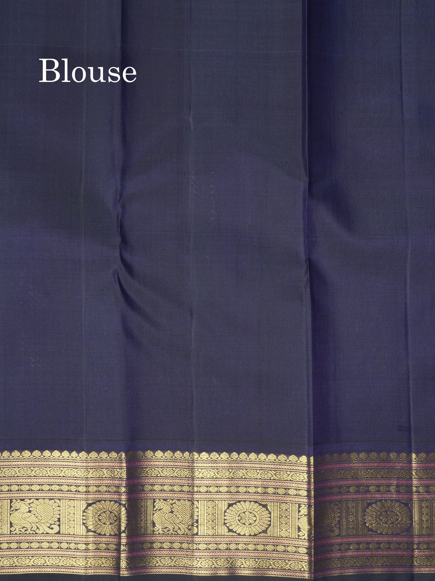 Sea Green Korvai Pure Kanjivaram Silk Saree with Contrast Violet Traditional Border