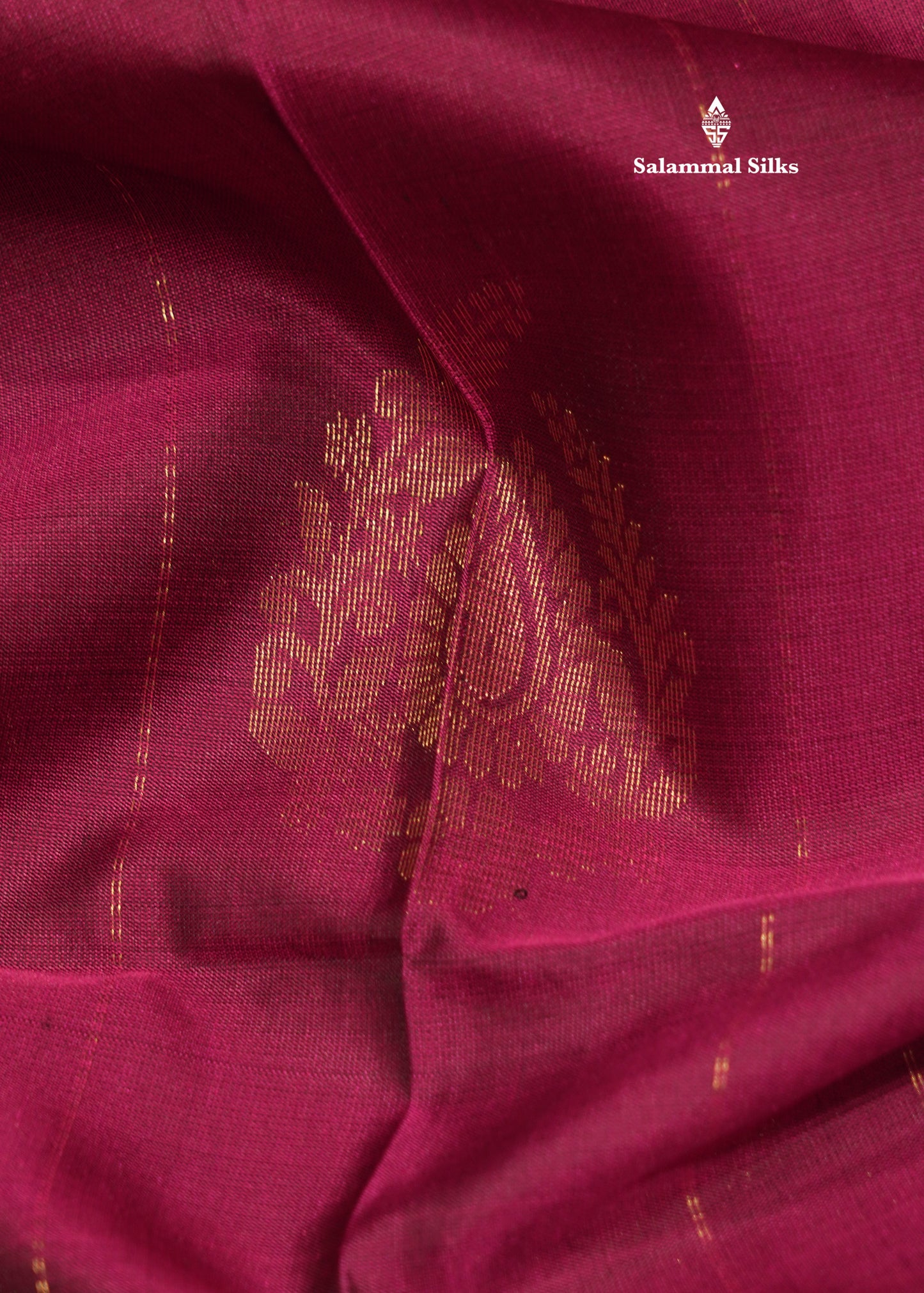 Magenta Colour Pure Kanjivaram Soft Silk Saree With Brown Border