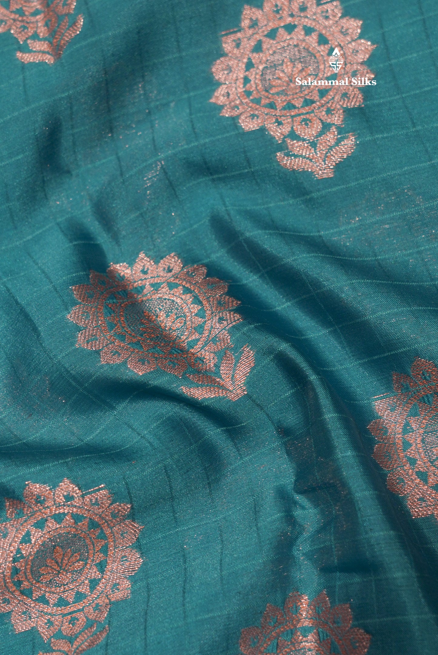 Peacock Green Colour Fancy Saree With Contrast Red Border