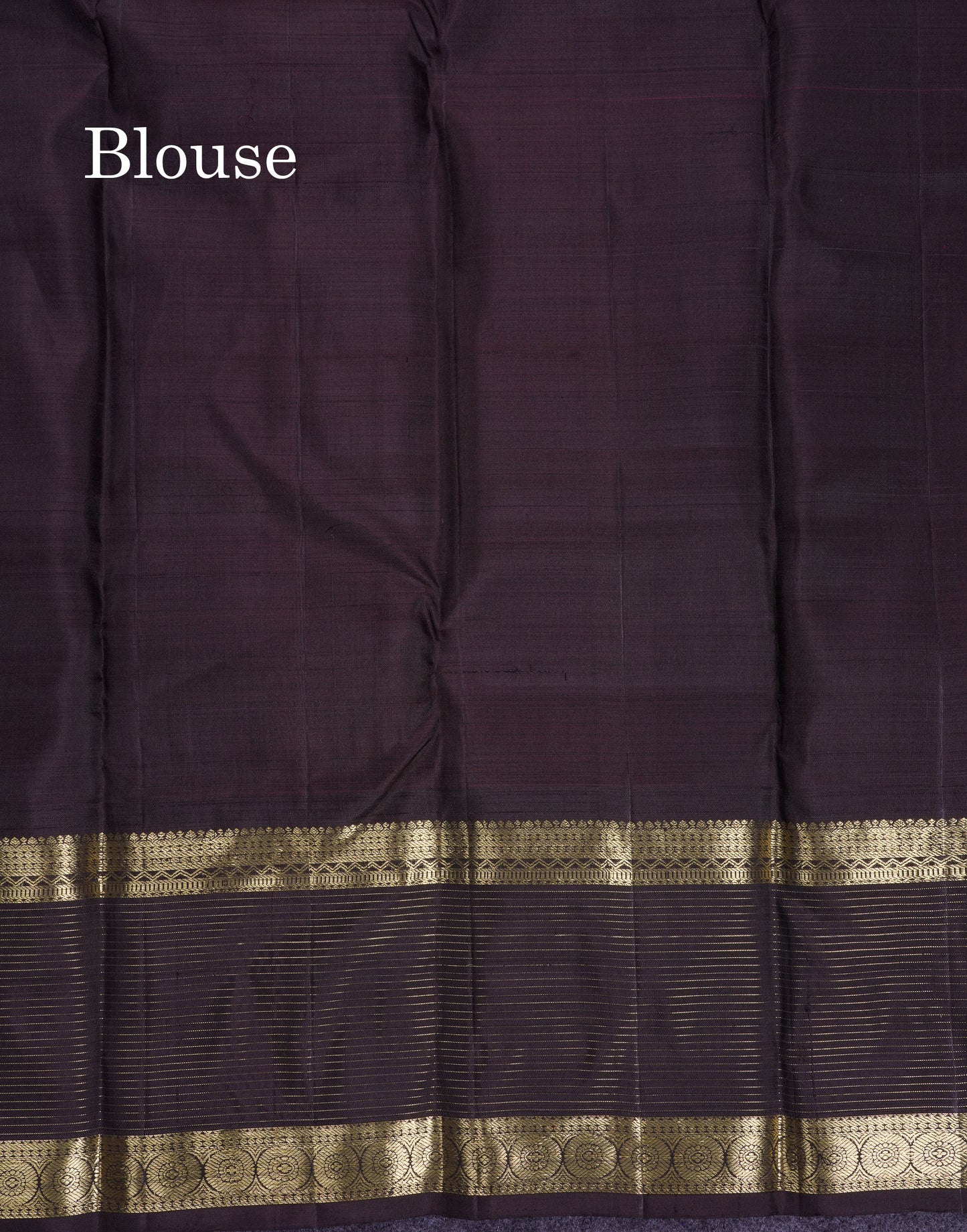 Beautiful Magenta Pure Kanjivaram Silk Saree With Contrast Dark Brown Traditional Border